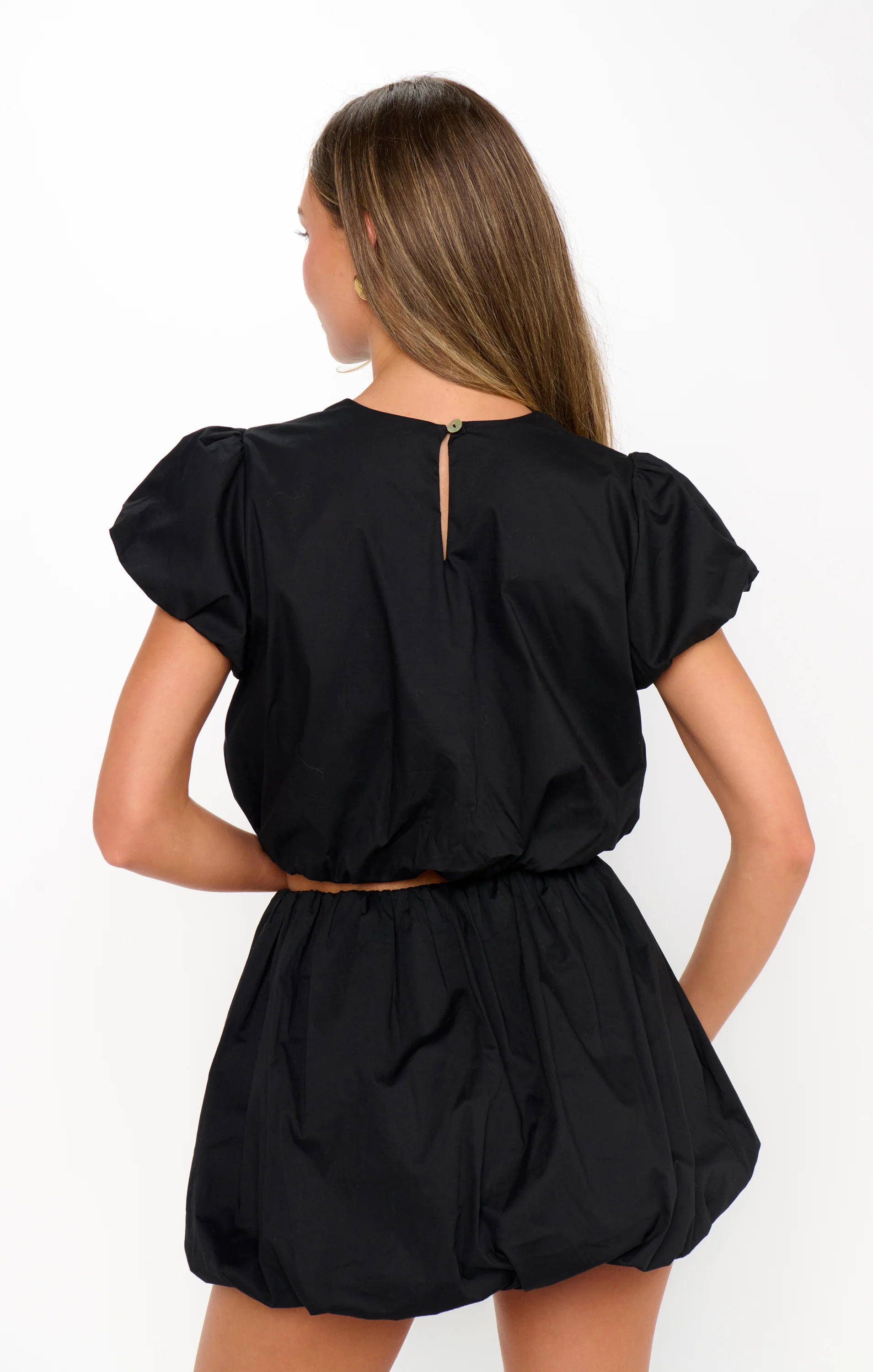 Highland Bubble Skort ~ Black Poplin - Image 3