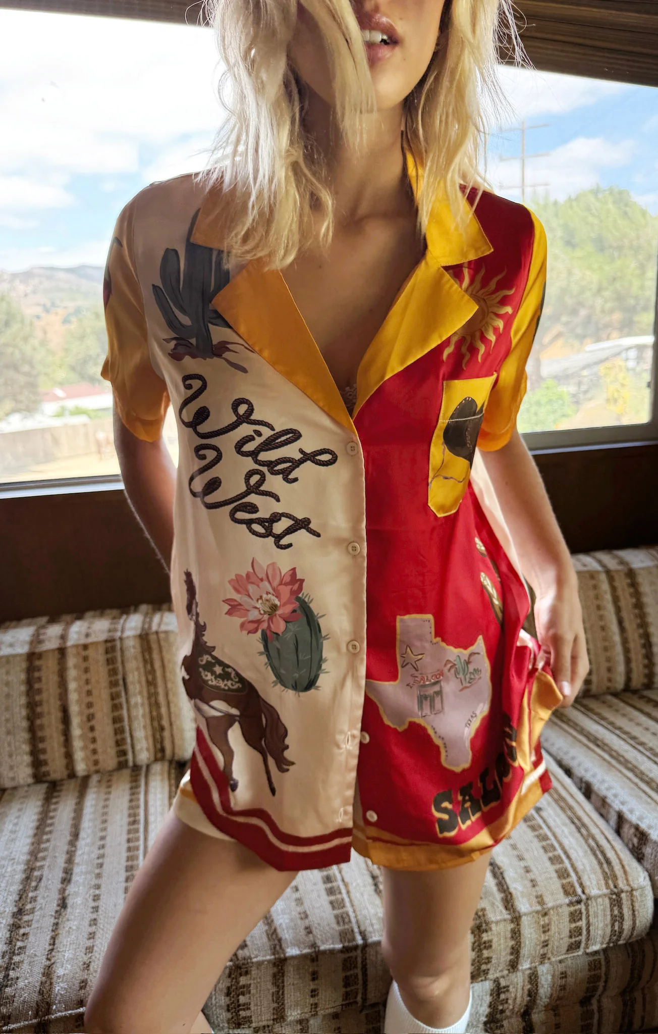 Home and Away PJ Set ~ Lone Star Silky - Image 2