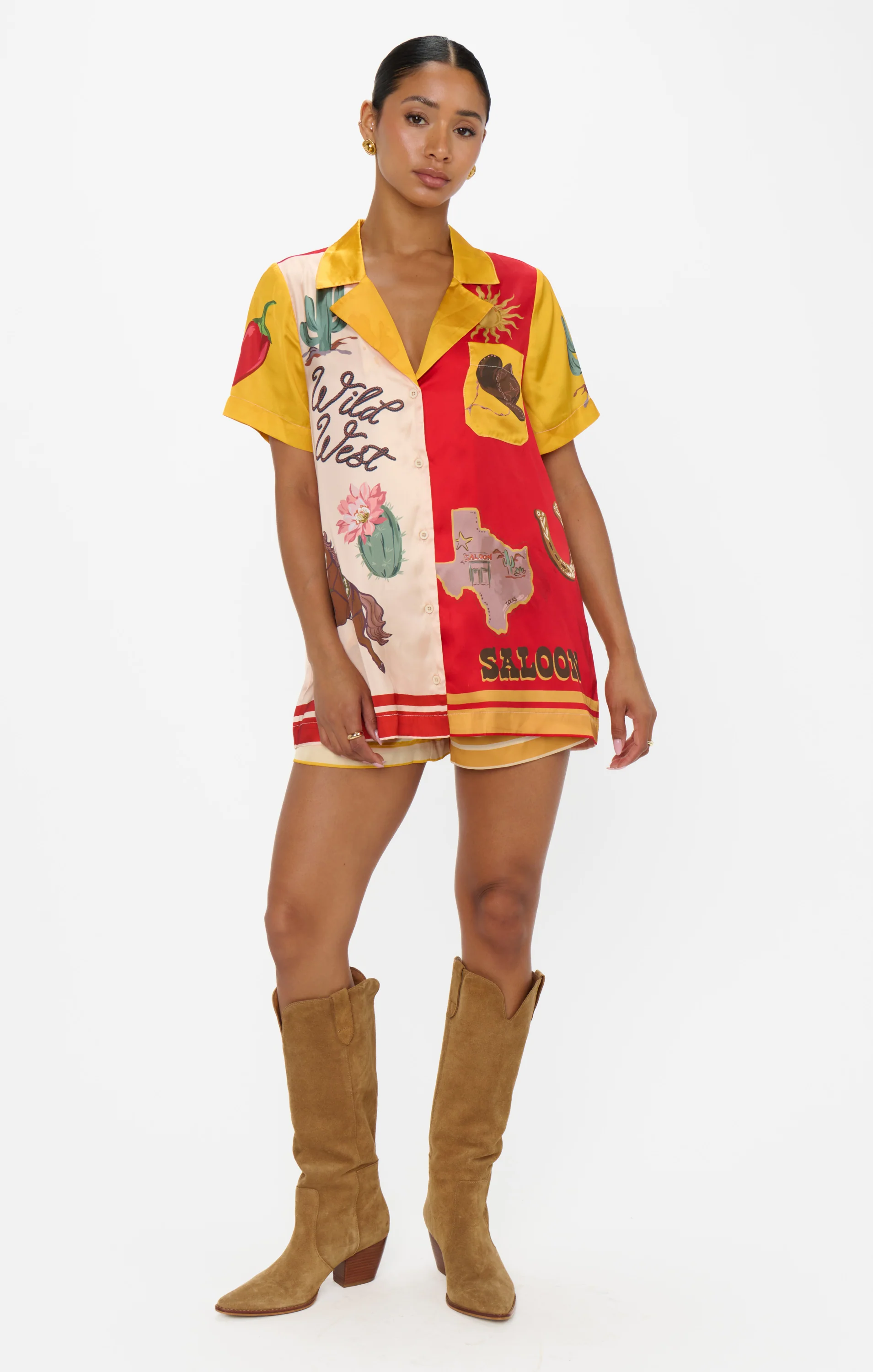 Home and Away PJ Set ~ Lone Star Silky - Image 6