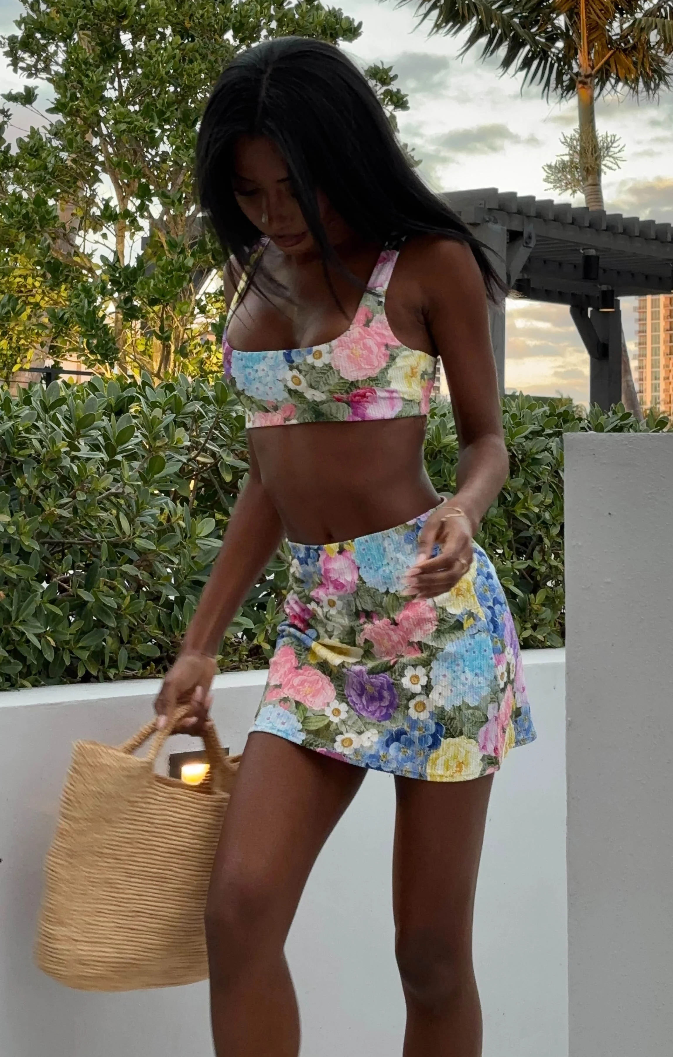 Hot Tub Top ~ Flower Shop Rib Scrunch - Image 3