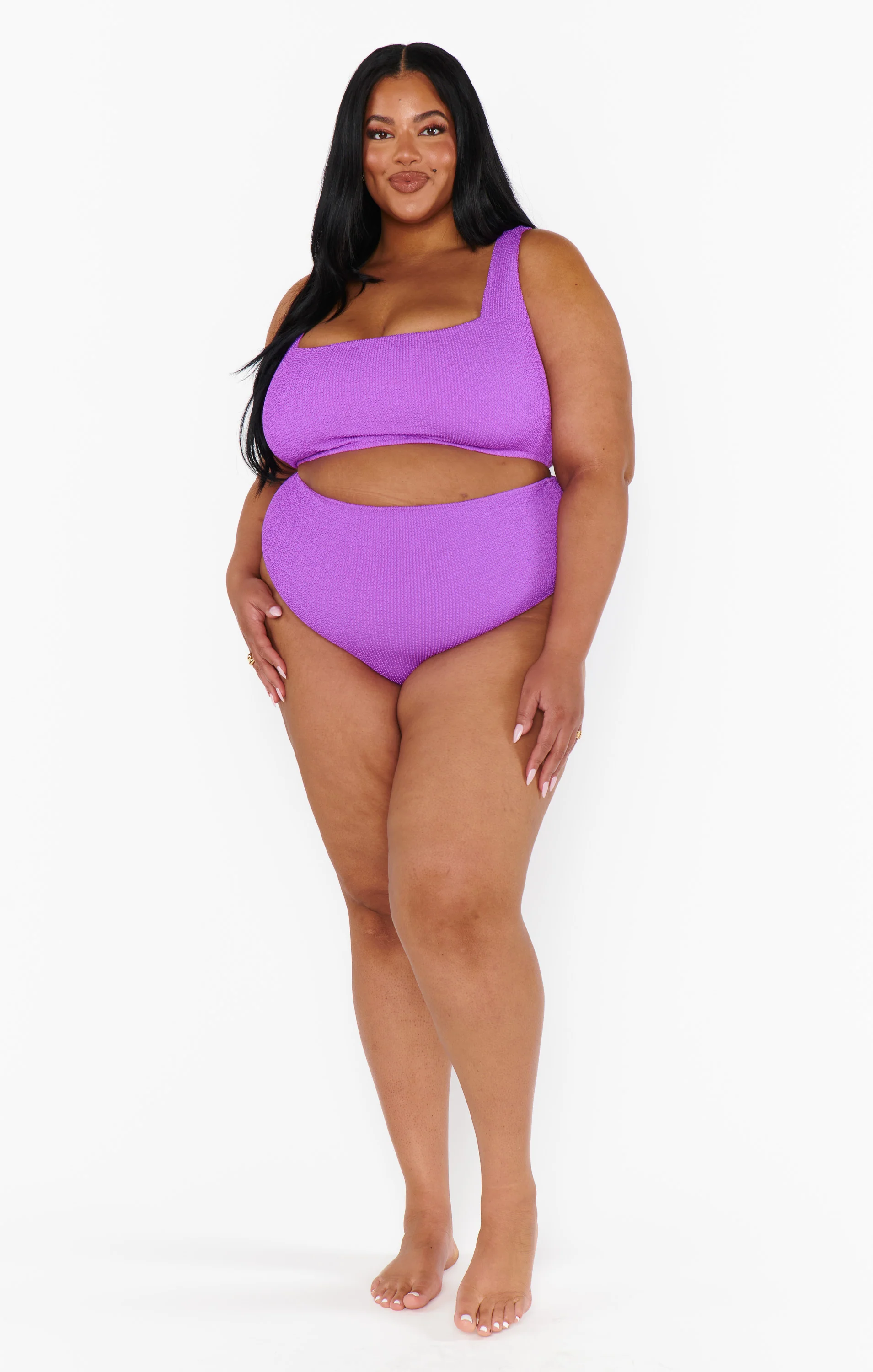 Hot Tub Top ~ Ultra Violet Scrunch - Image 4