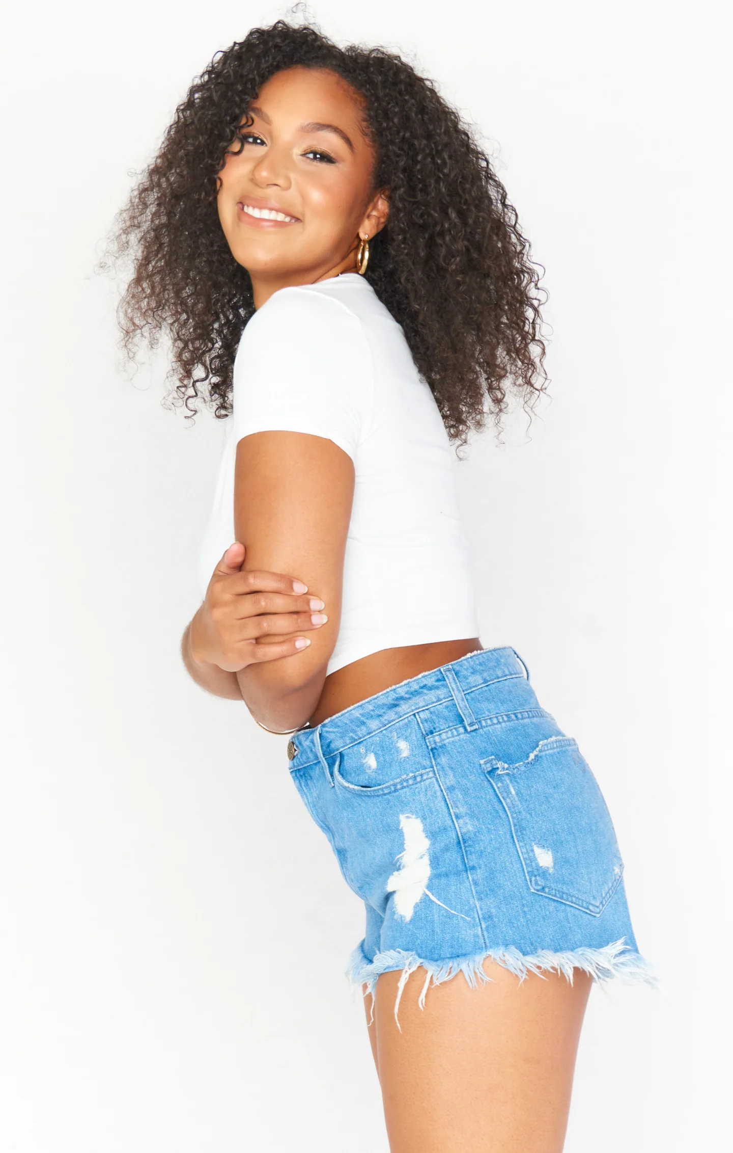Houston High Waisted Shorts ~ Tide - Image 3