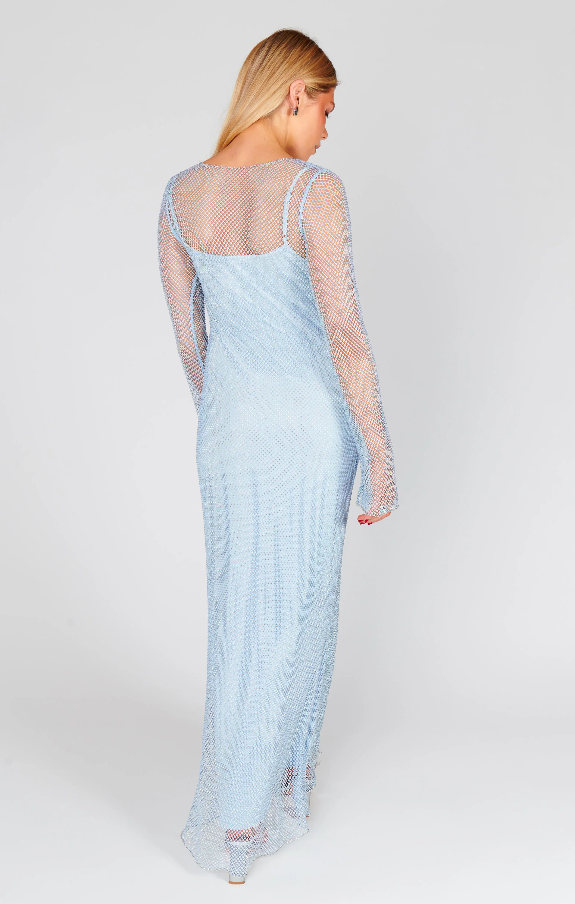 Iconic Maxi Dress ~ Light Blue Glitz - Image 3