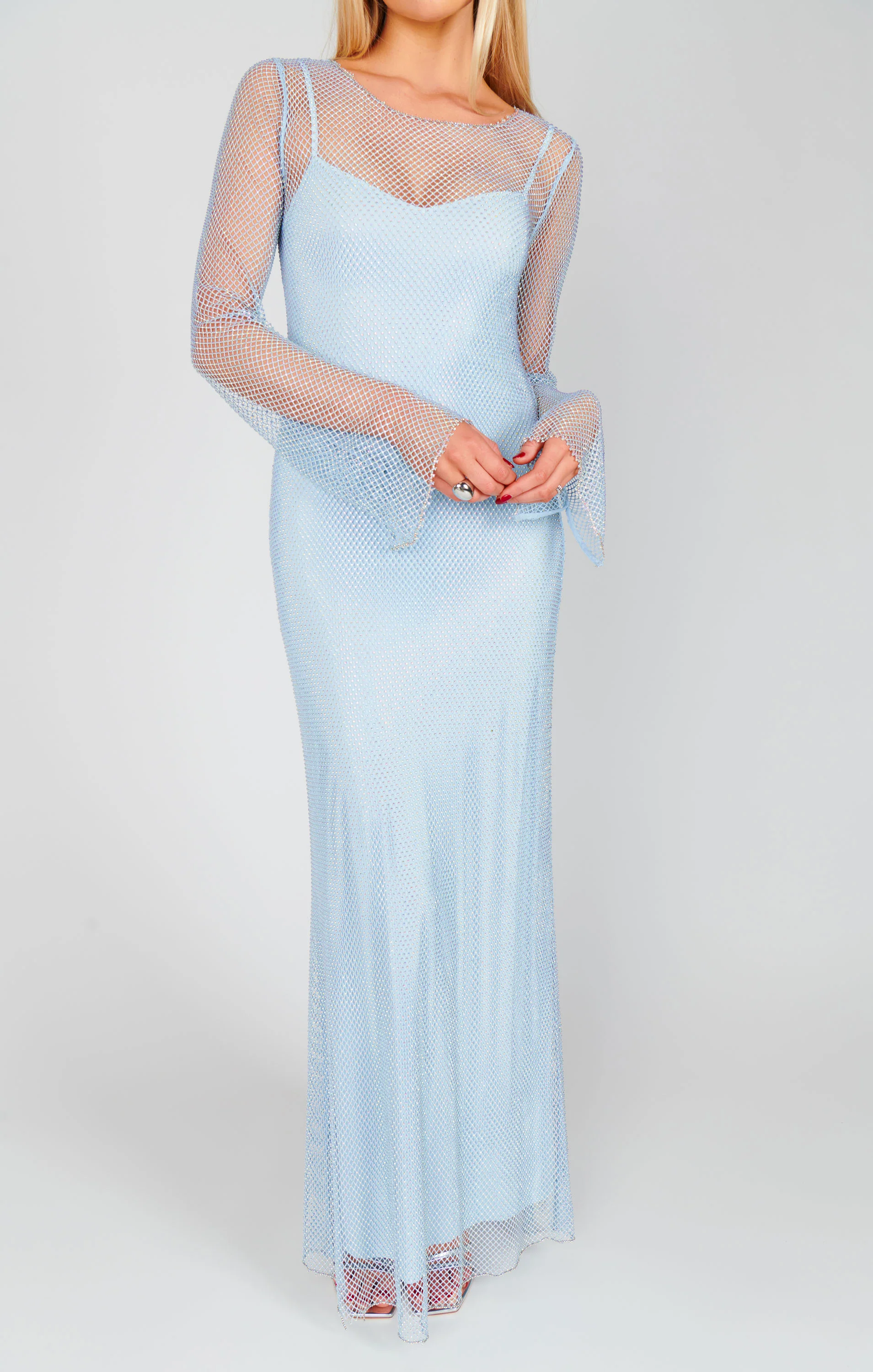 Iconic Maxi Dress ~ Light Blue Glitz - Image 4