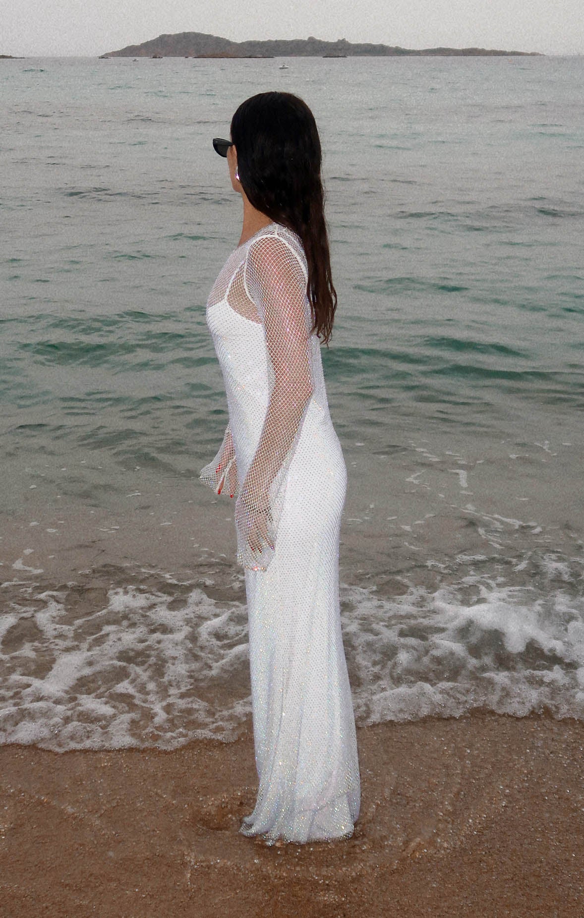 Iconic Maxi Dress ~ White Glitz - Image 3