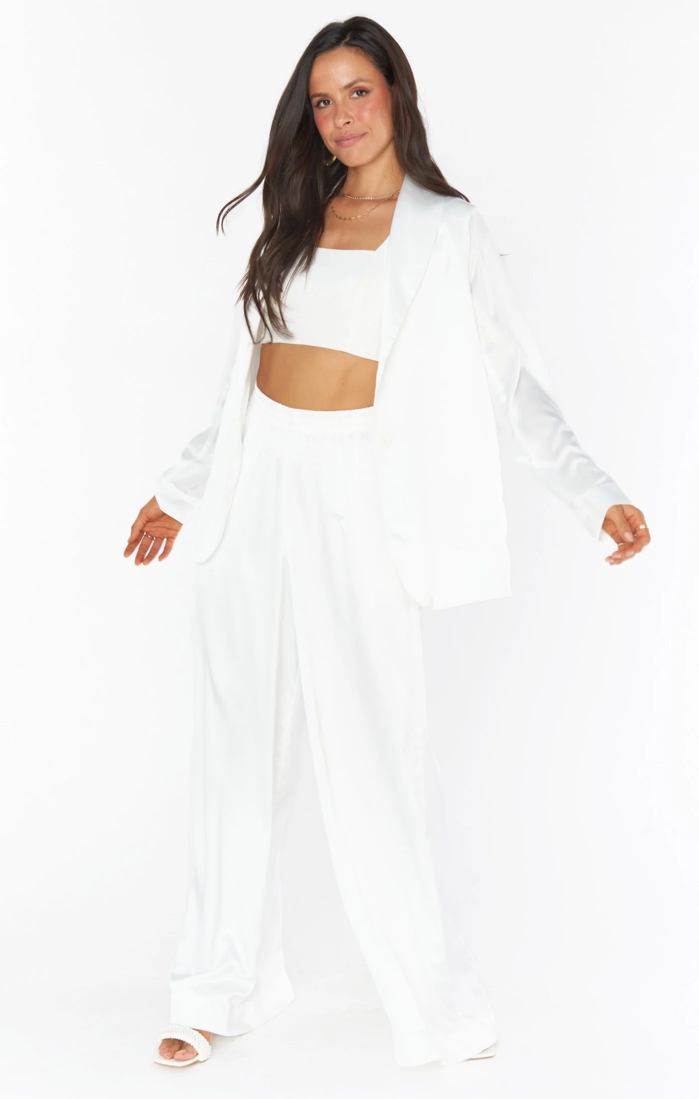 Irwin Pants ~ Ivory Luxe Satin - Image 9