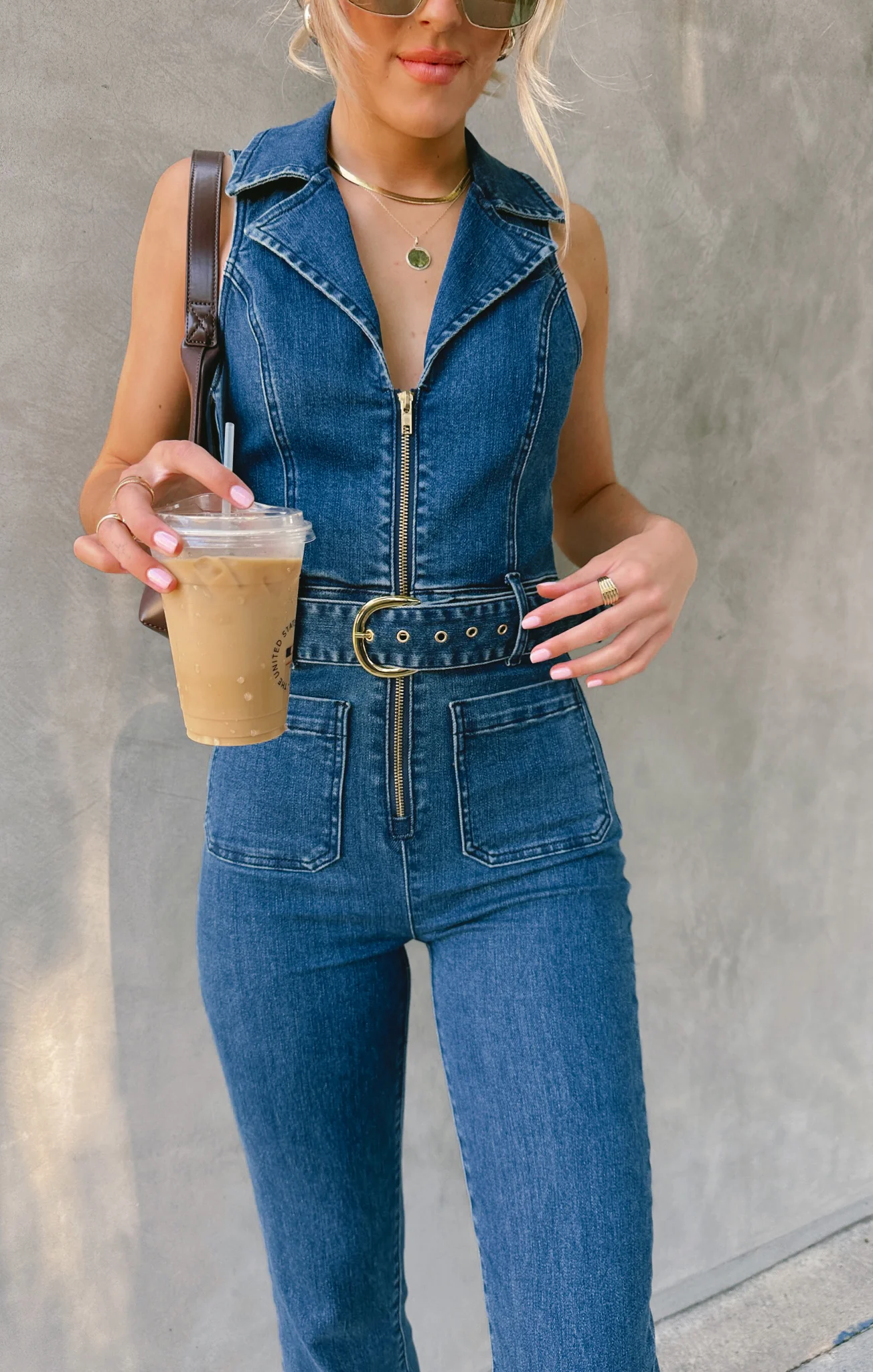 Jacksonville Cropped Jumpsuit ~ Lunar Blue - Image 3