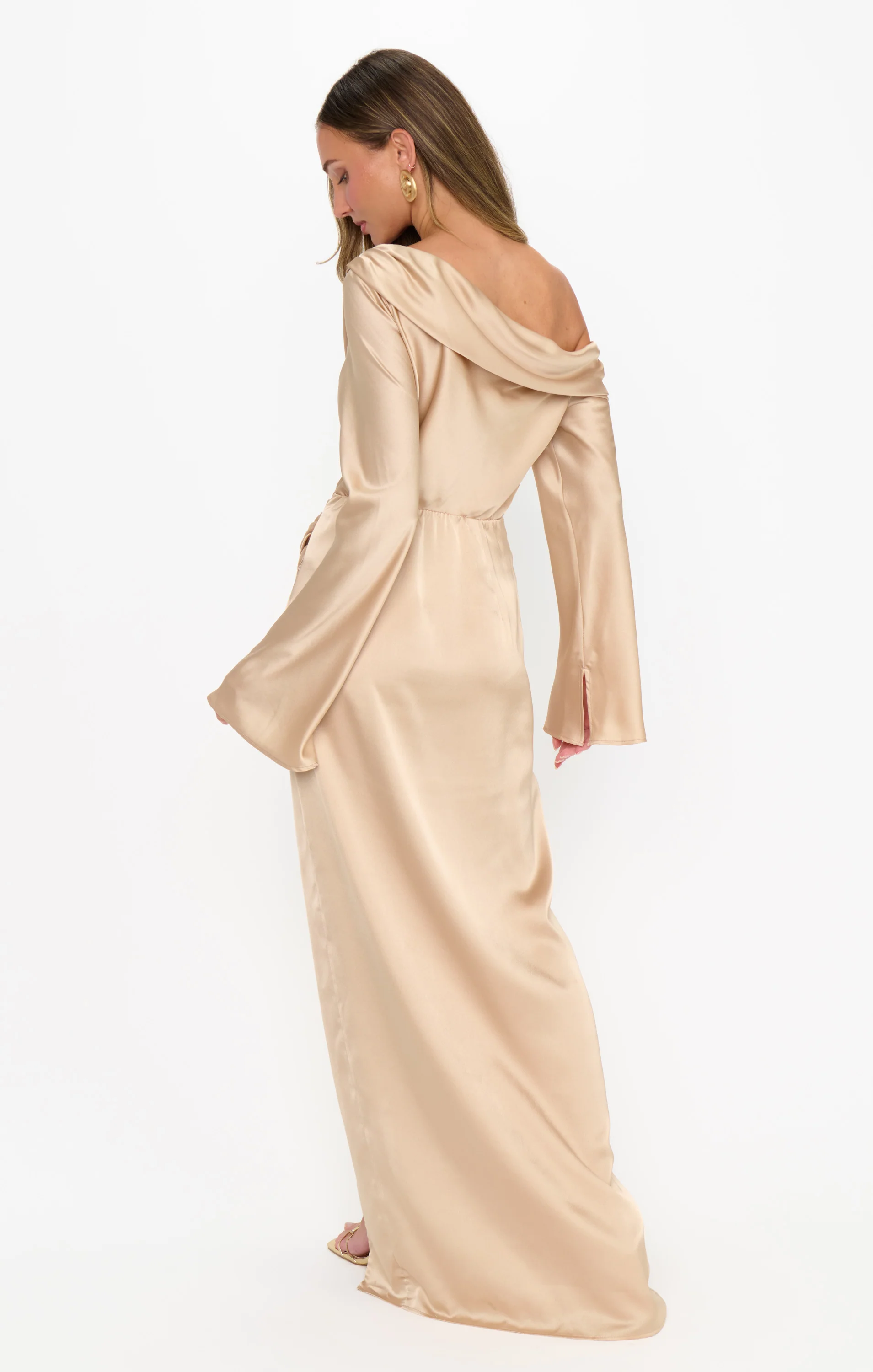 Jamie Maxi Dress ~ Champagne Luxe Satin - Image 2