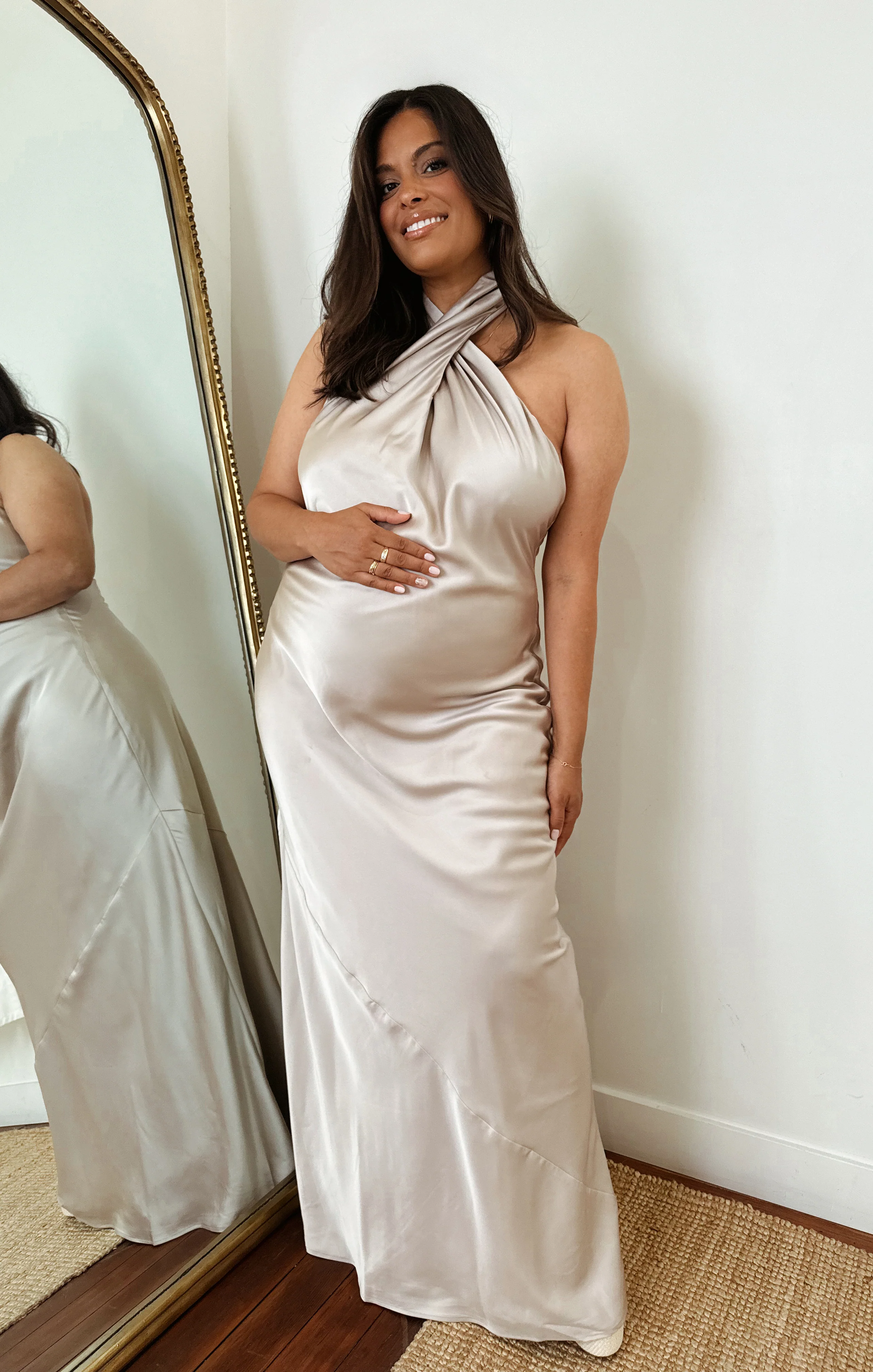 Jasmine Halter Maxi Dress ~ Show Me The Ring Luxe Satin - Image 10