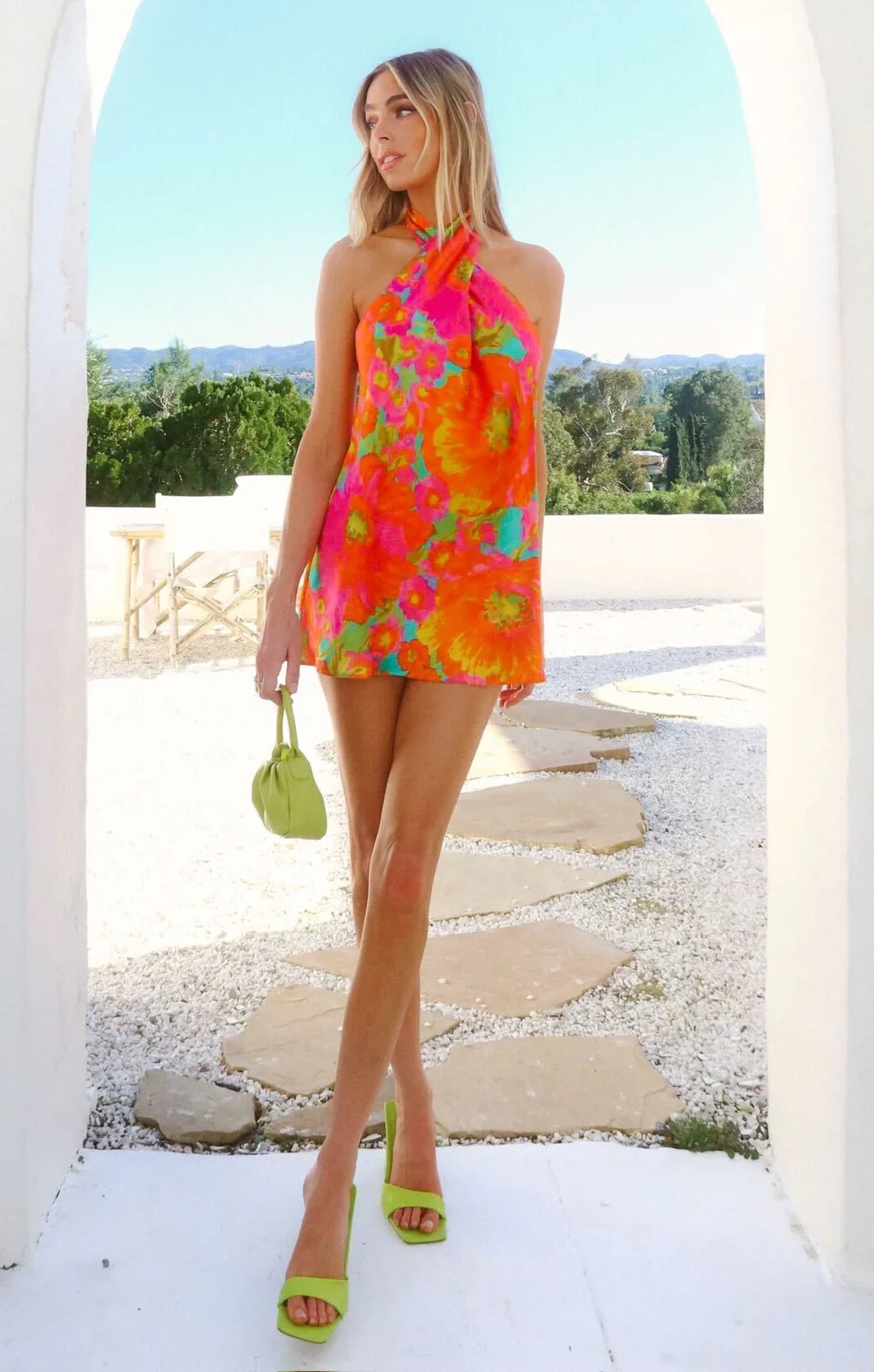 Jasmine Tie Mini Dress ~ Miss Malibu - Image 3
