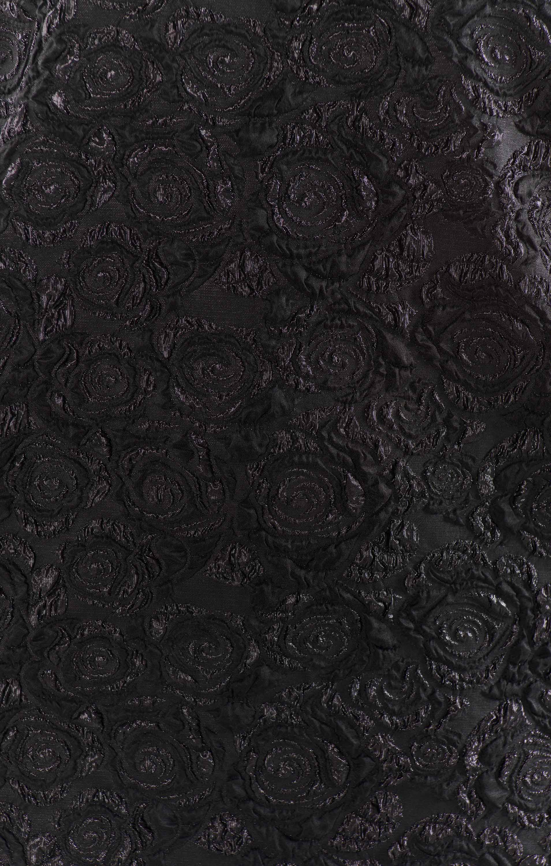 Jeanette Dress ~ Black Blooms Jacquard - Image 20