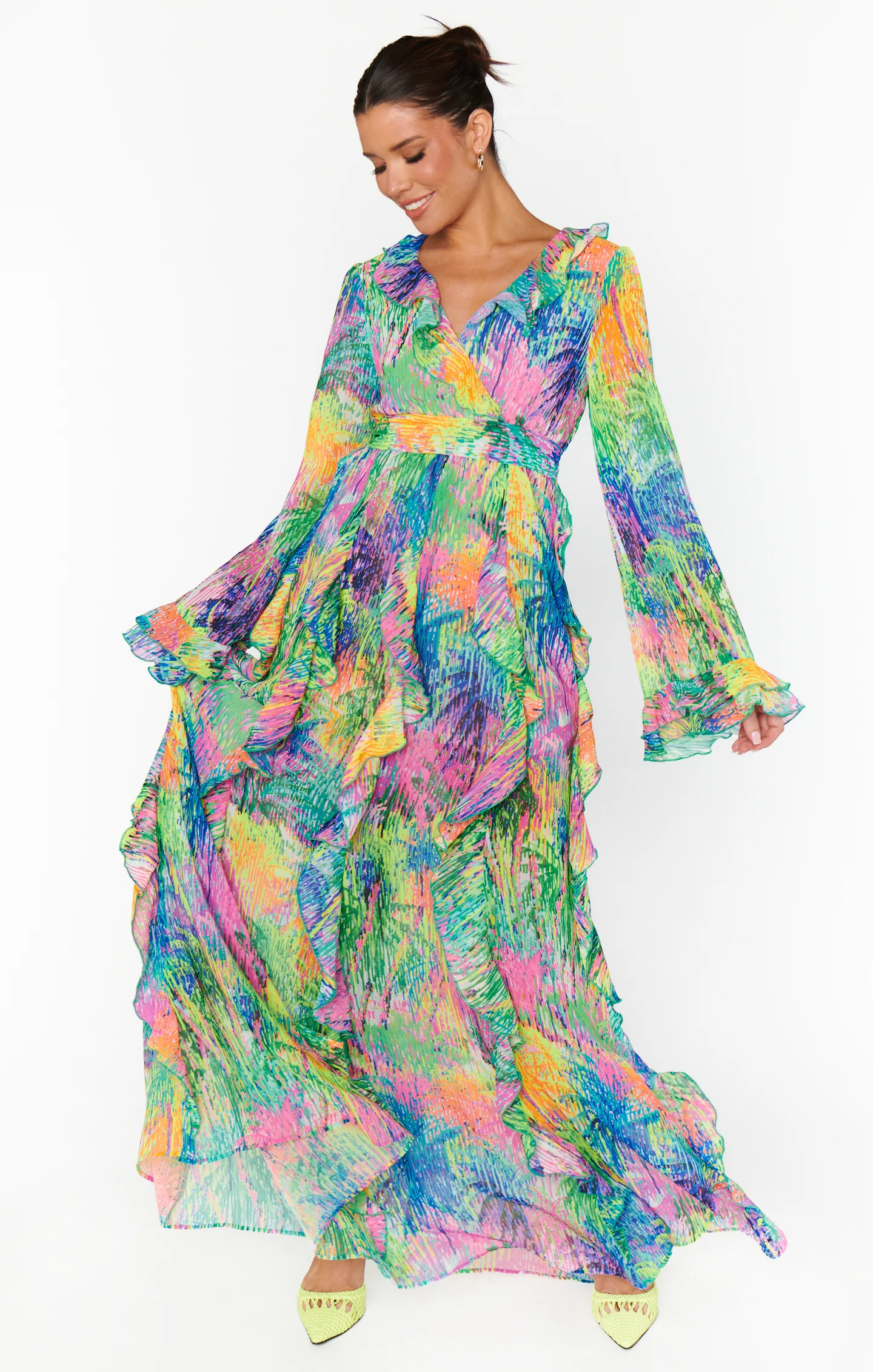 Jenny Ruffle Maxi Dress ~ Everhart Palms - Image 3