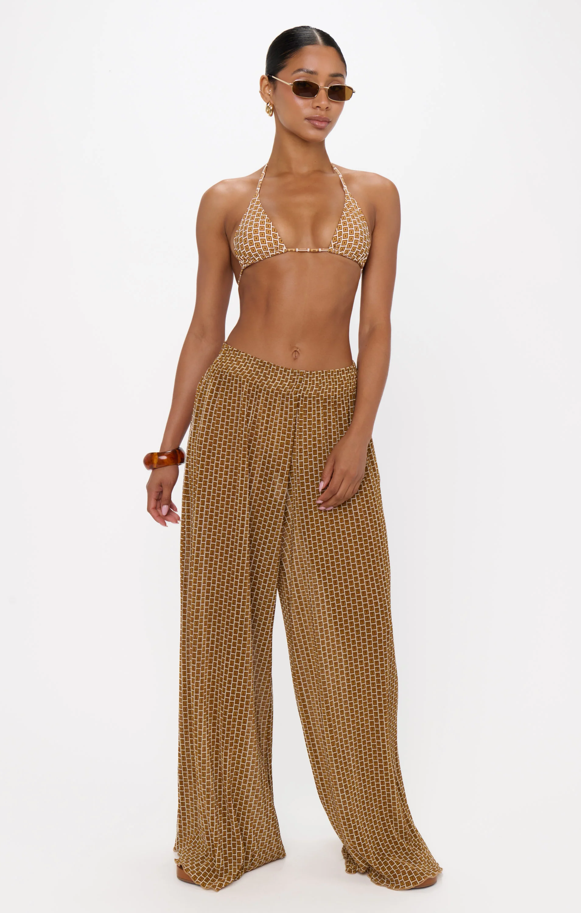Jet Setter Pants ~ Beachy Bronze Geo - Image 4
