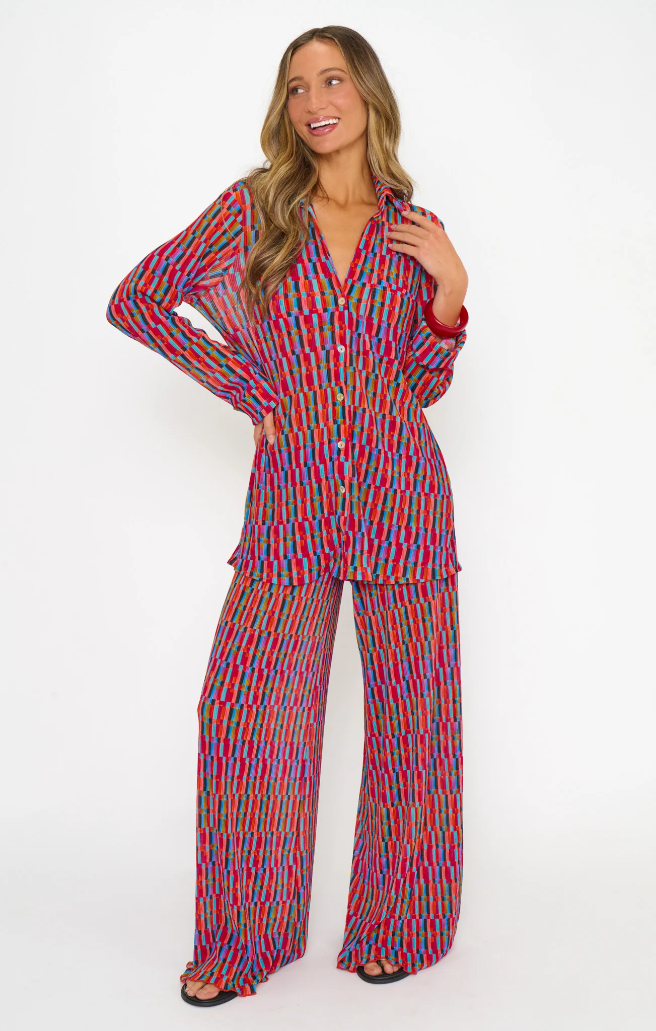 Jet Setter Pants ~ Cabo Crush Geo - Image 2