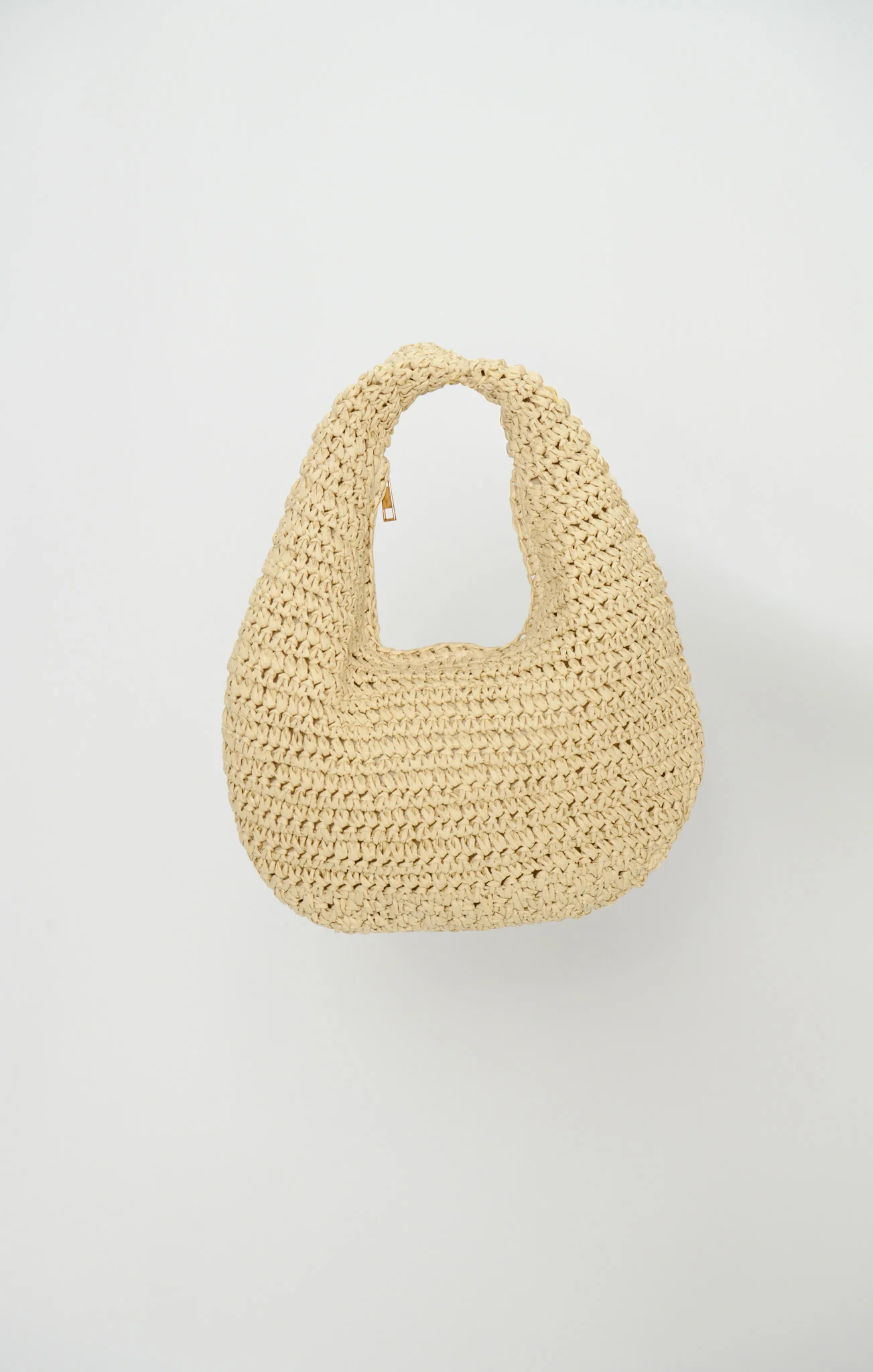 Raffia Hobo Bag ~ Light Tan