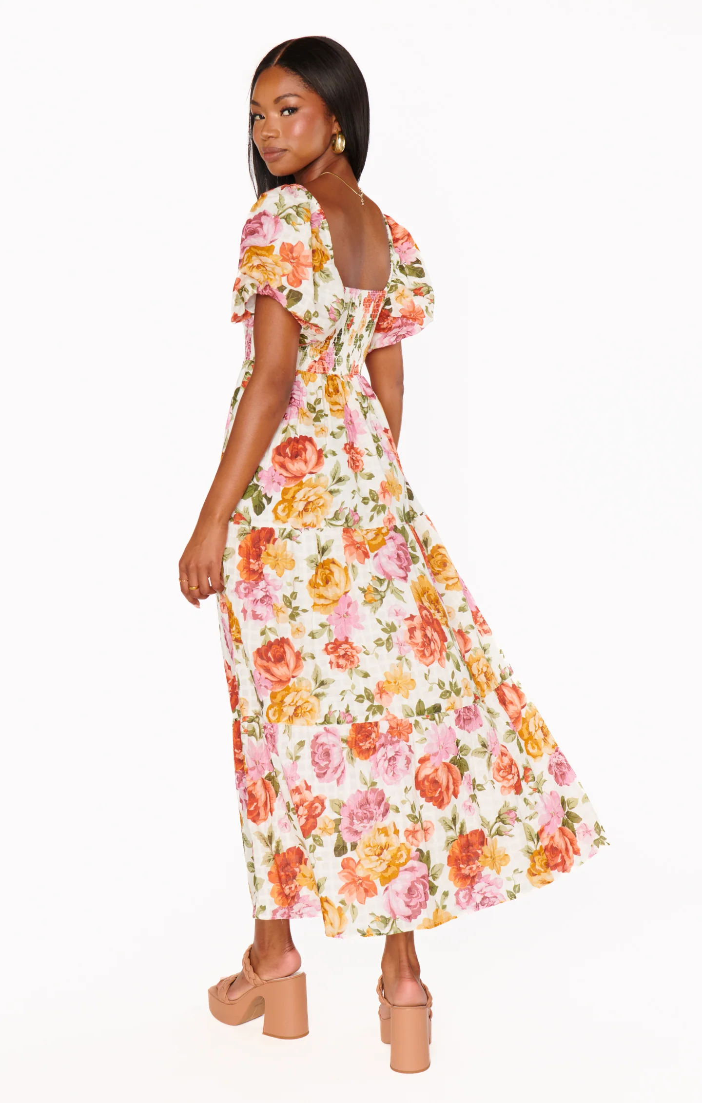 Joanna Maxi Dress ~ Ivory Hillside Floral - Image 5
