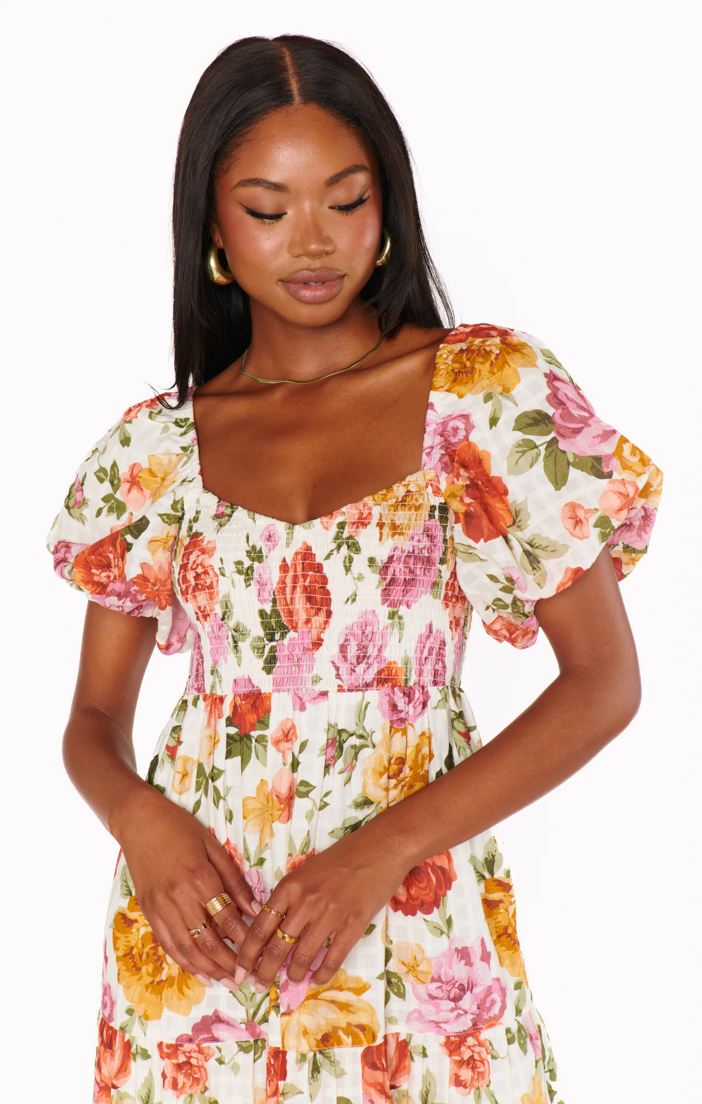 Joanna Maxi Dress ~ Ivory Hillside Floral - Image 6