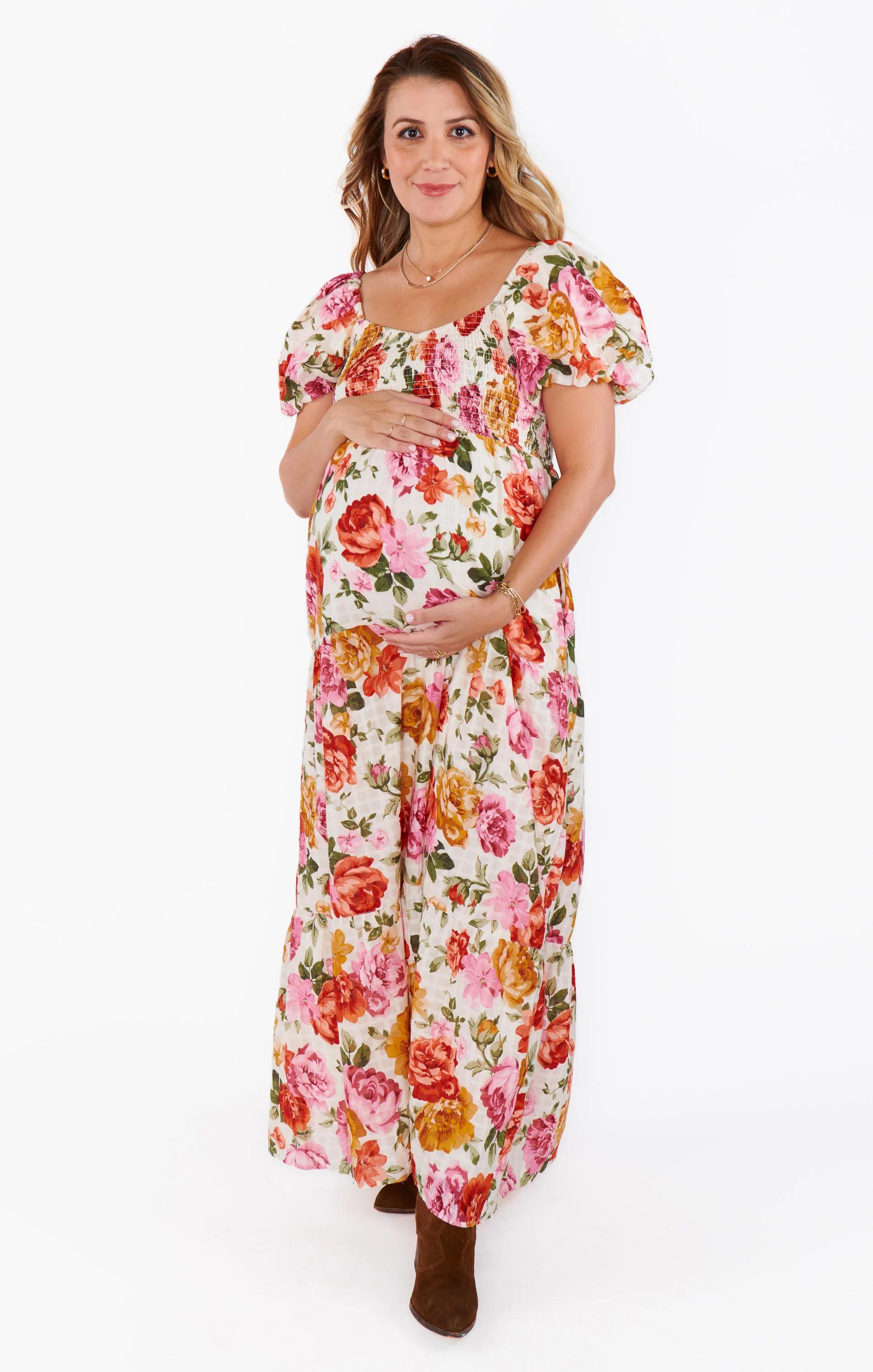 Joanna Maxi Dress ~ Ivory Hillside Floral - Image 8
