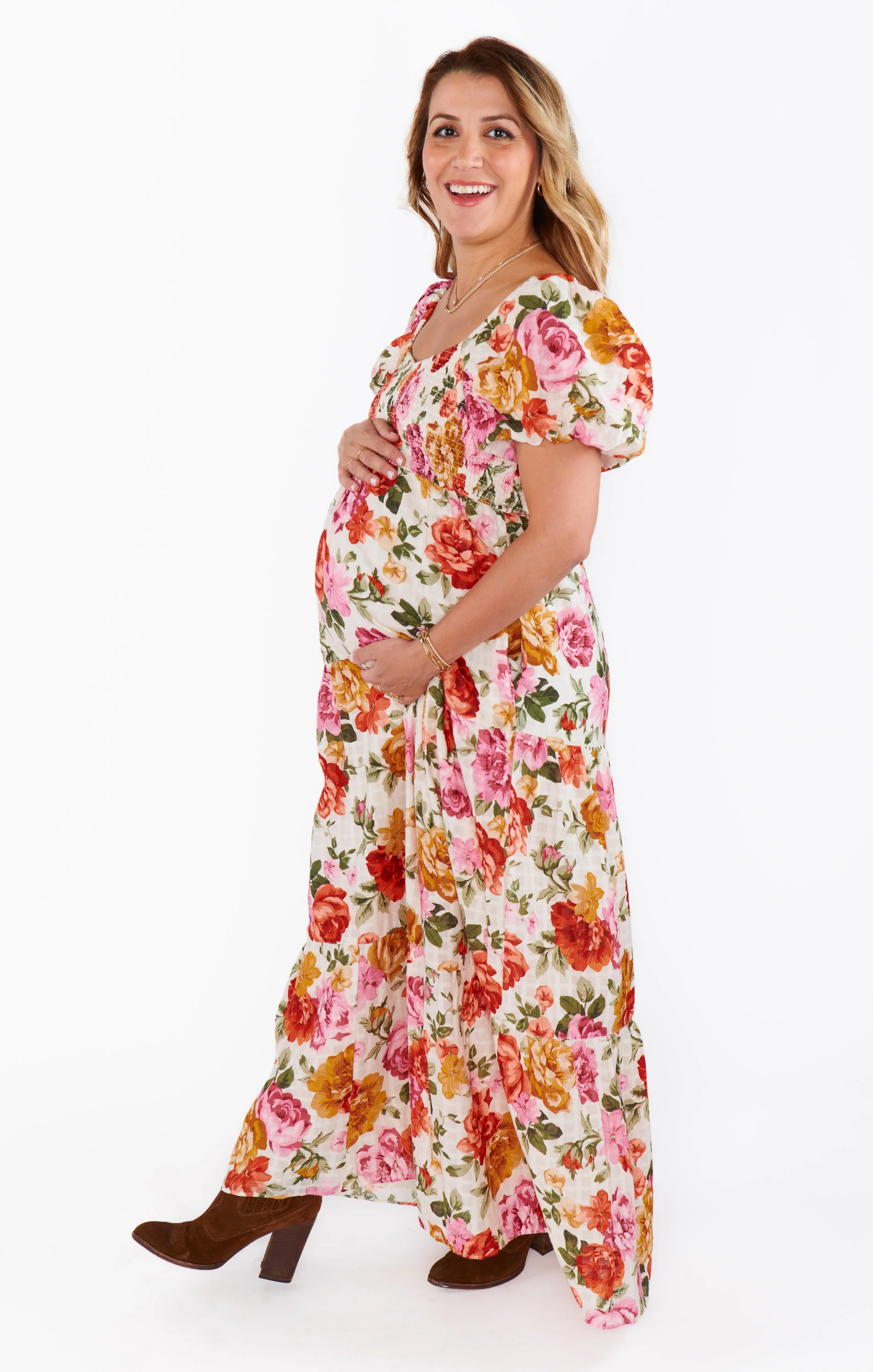 Joanna Maxi Dress ~ Ivory Hillside Floral - Image 9