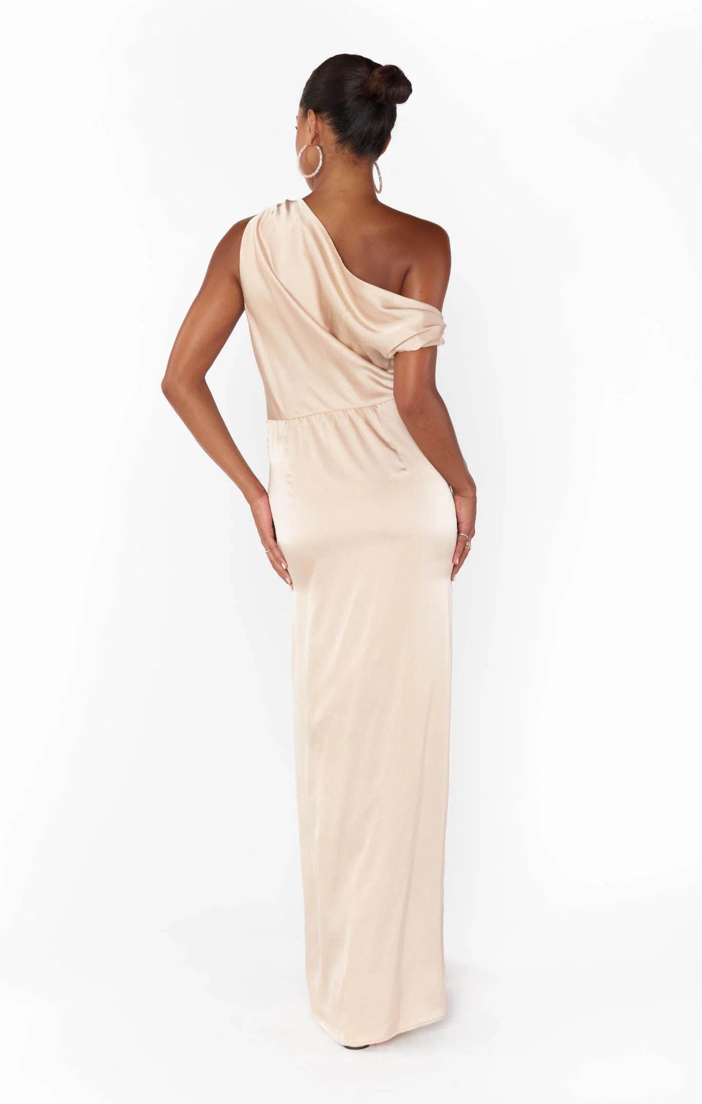 Jodie Dress ~ Champagne Luxe Satin - Image 10
