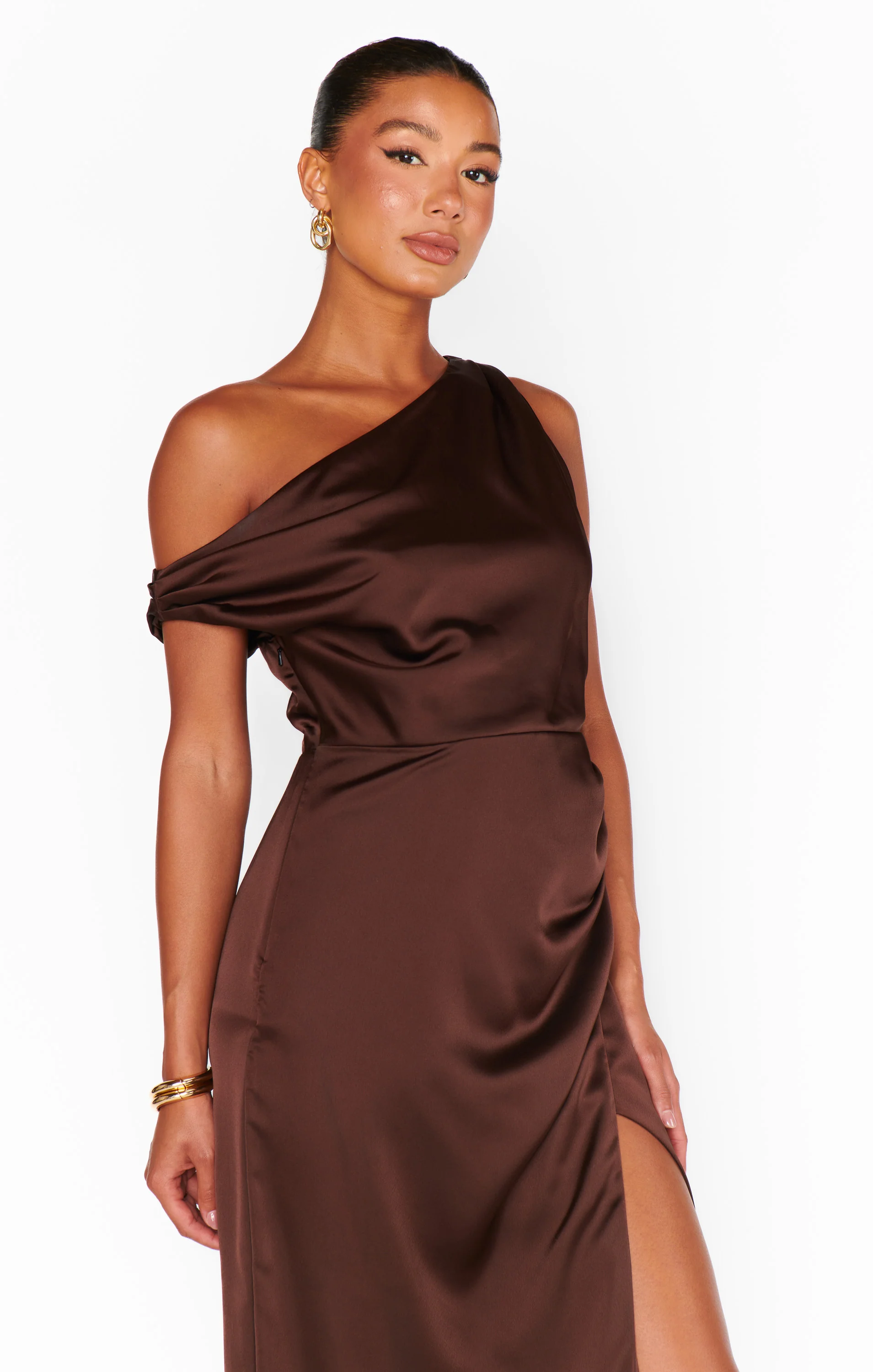 Jodie Dress ~ Chocolate Luxe Satin - Image 10