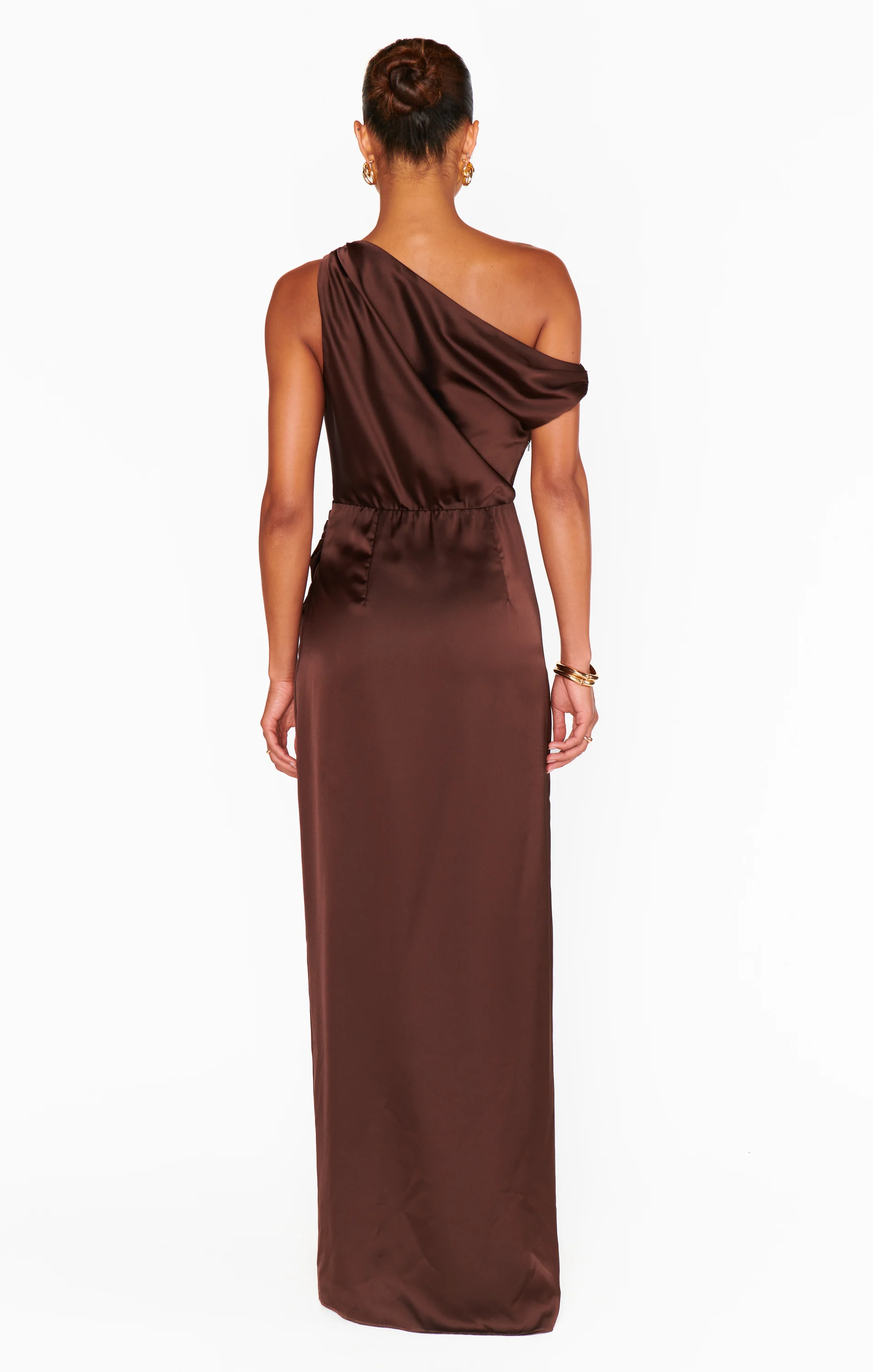 Jodie Dress ~ Chocolate Luxe Satin - Image 9