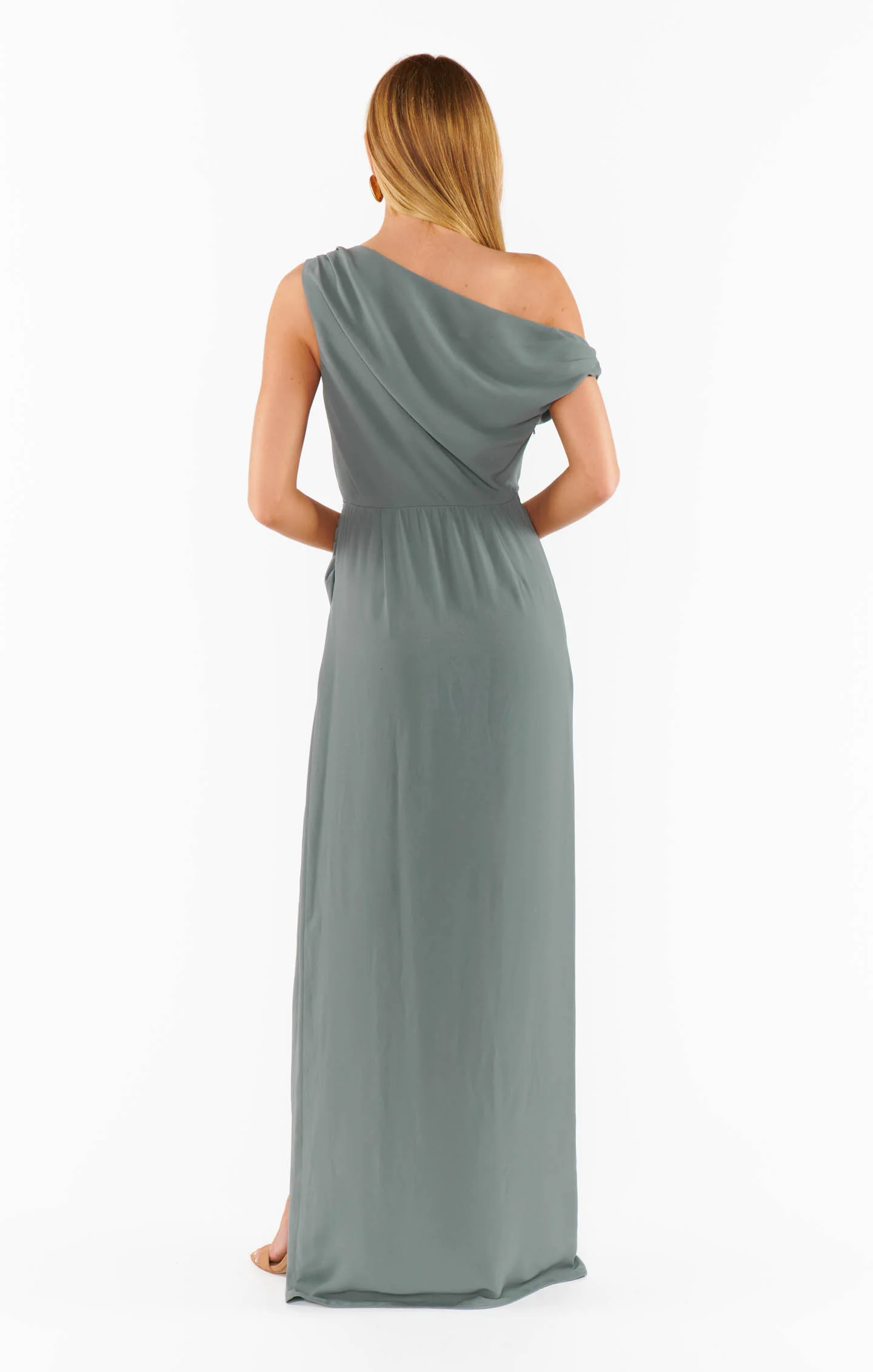 Jodie Dress ~ Deep Sage Chiffon - Image 2