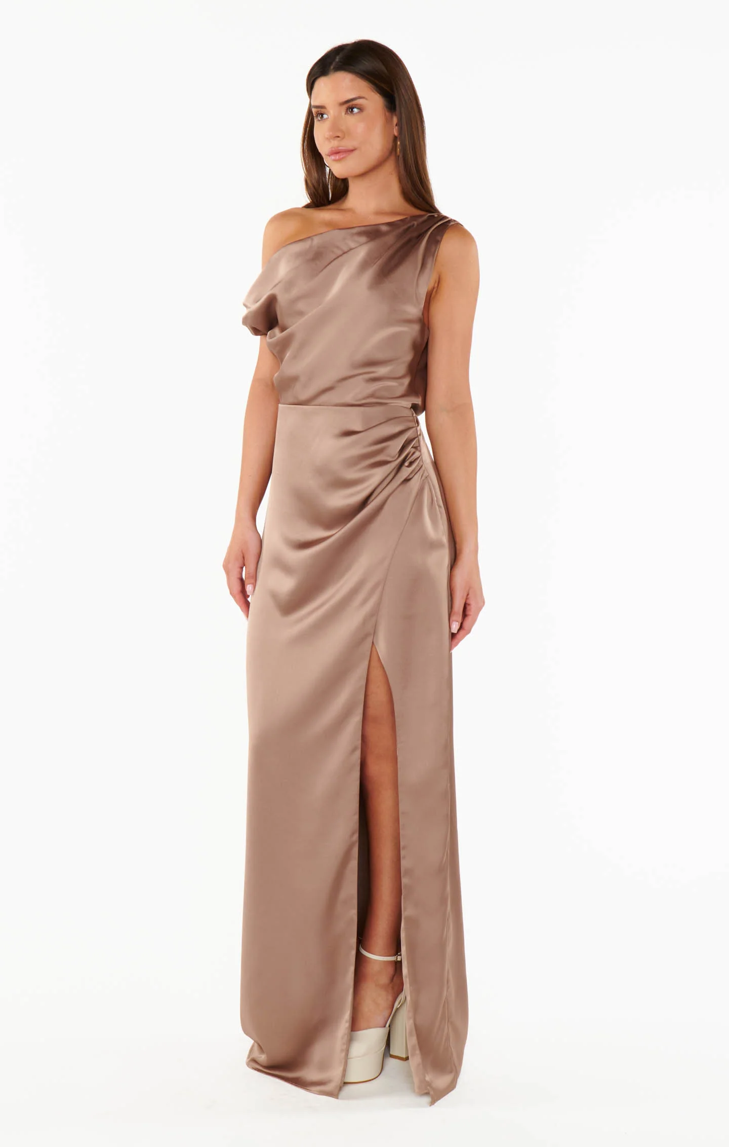 Jodie Dress ~ Dune Luxe Satin - Image 5