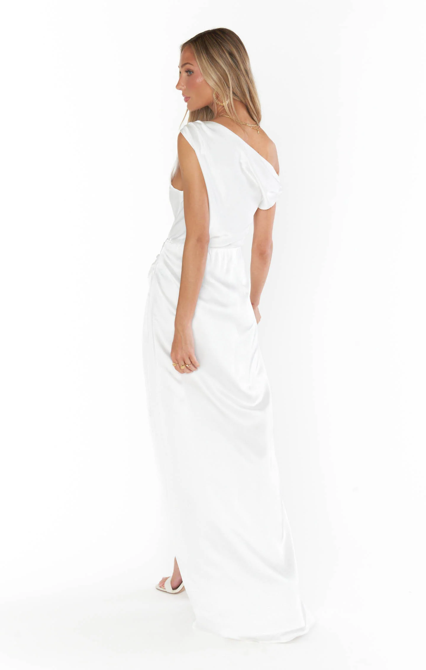 Jodie Dress ~ Ivory Luxe Satin - Image 5