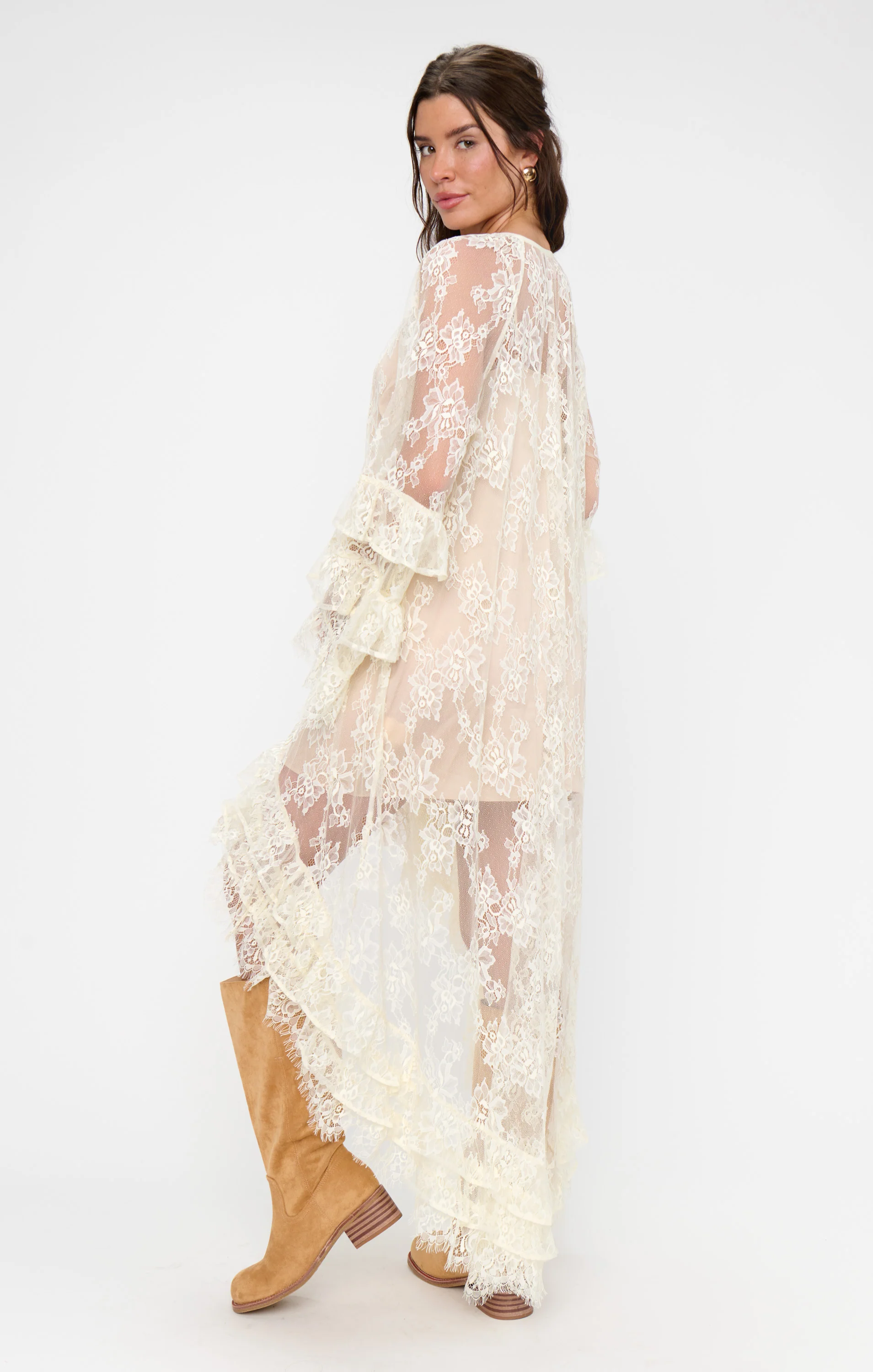Joelle Maxi Dress ~ Dainty White Lace - Image 10