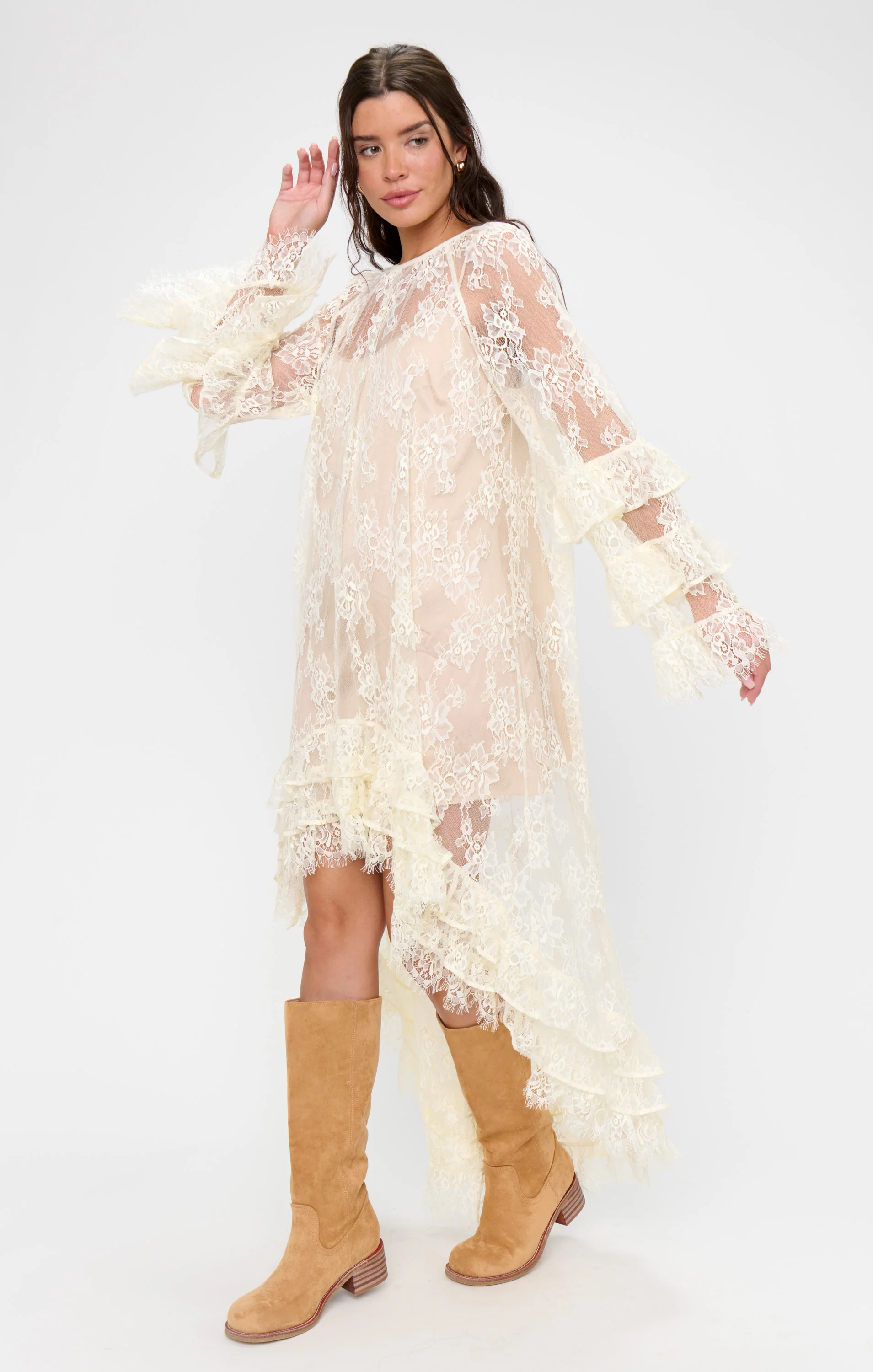 Joelle Maxi Dress ~ Dainty White Lace - Image 6