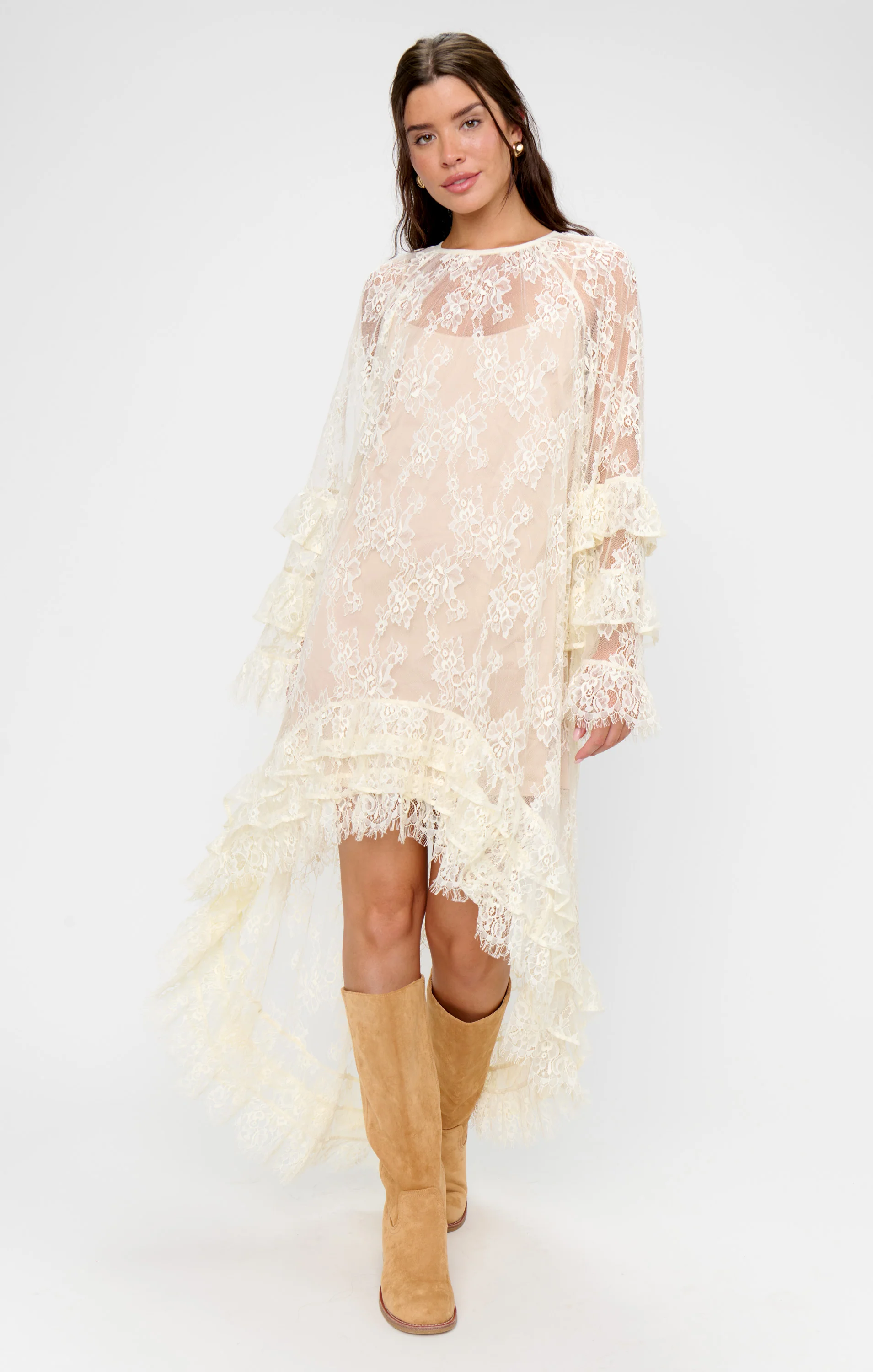 Joelle Maxi Dress ~ Dainty White Lace - Image 9
