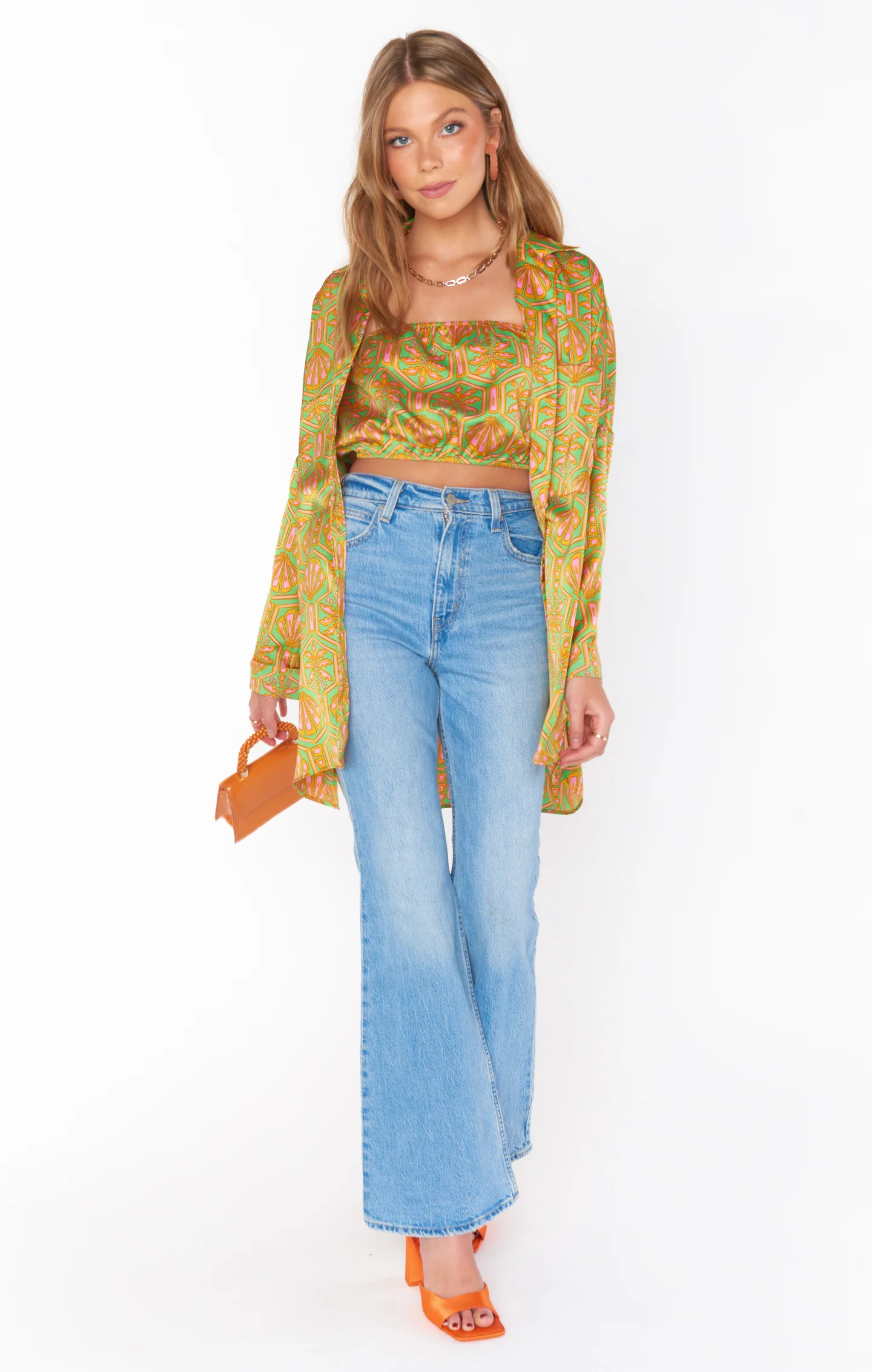Johns Button Down Shirt ~ Palm Deco - Image 3