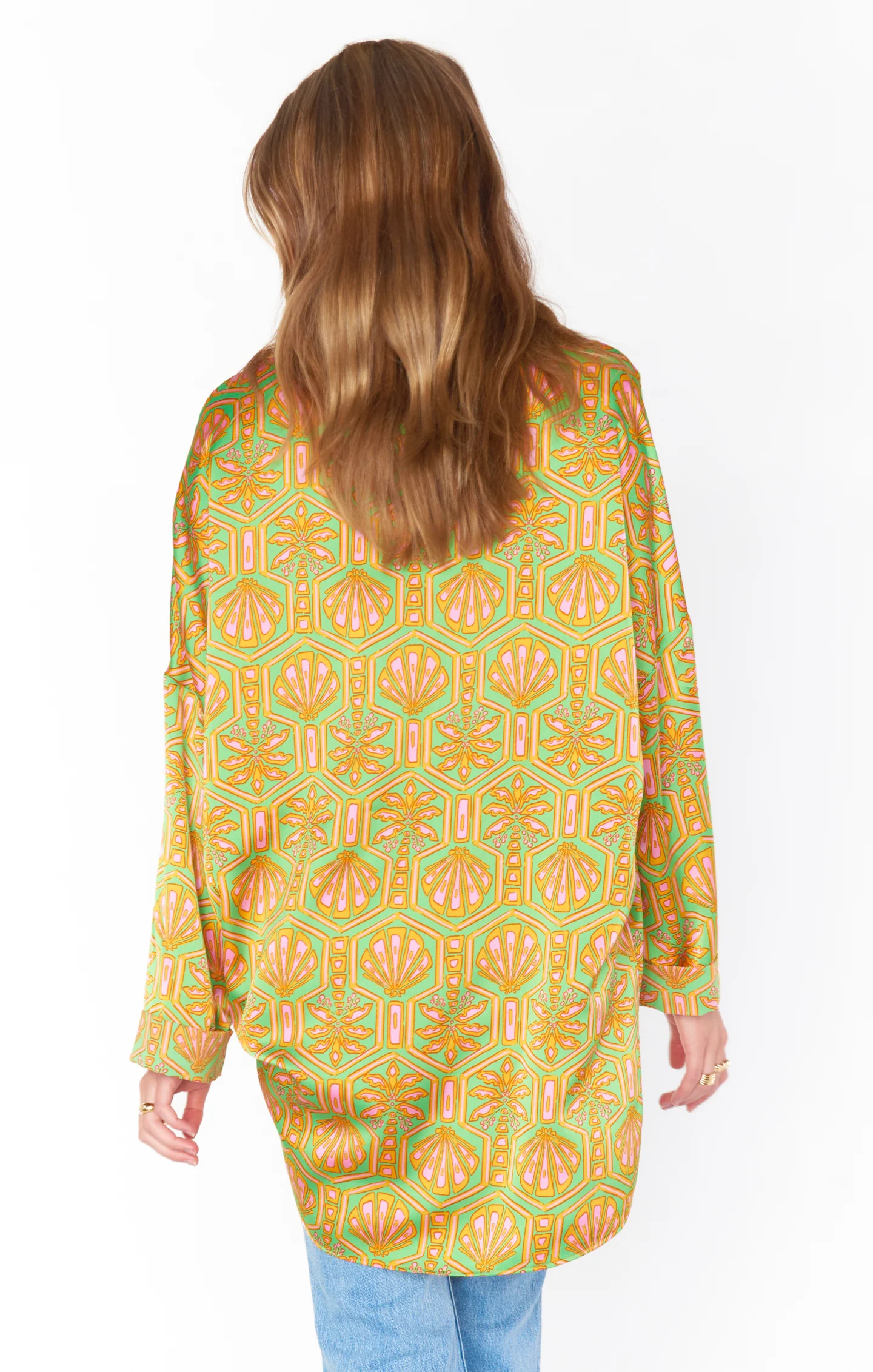 Johns Button Down Shirt ~ Palm Deco - Image 5