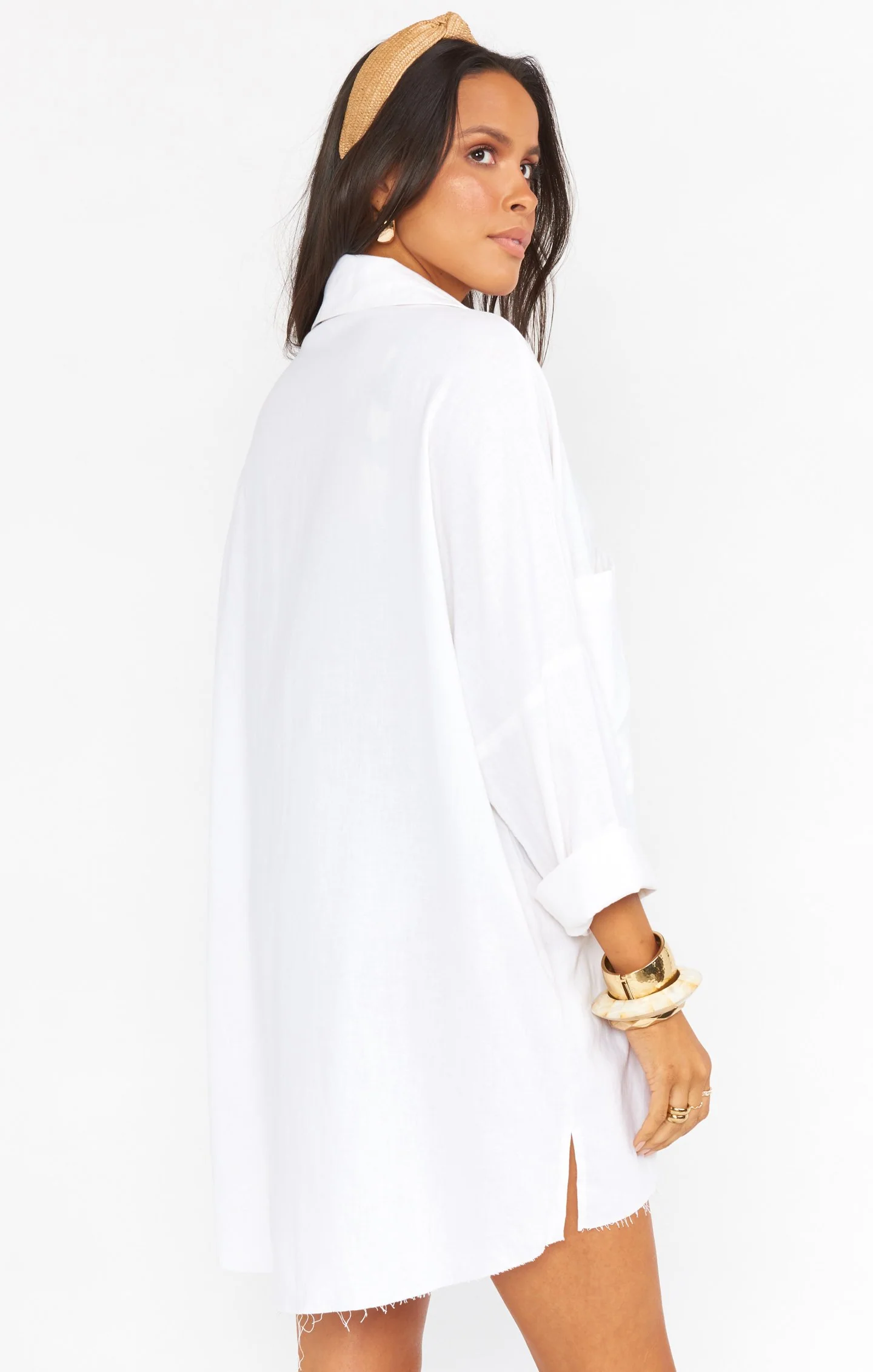 Johns Button Down Shirt ~ White Linen - Image 22