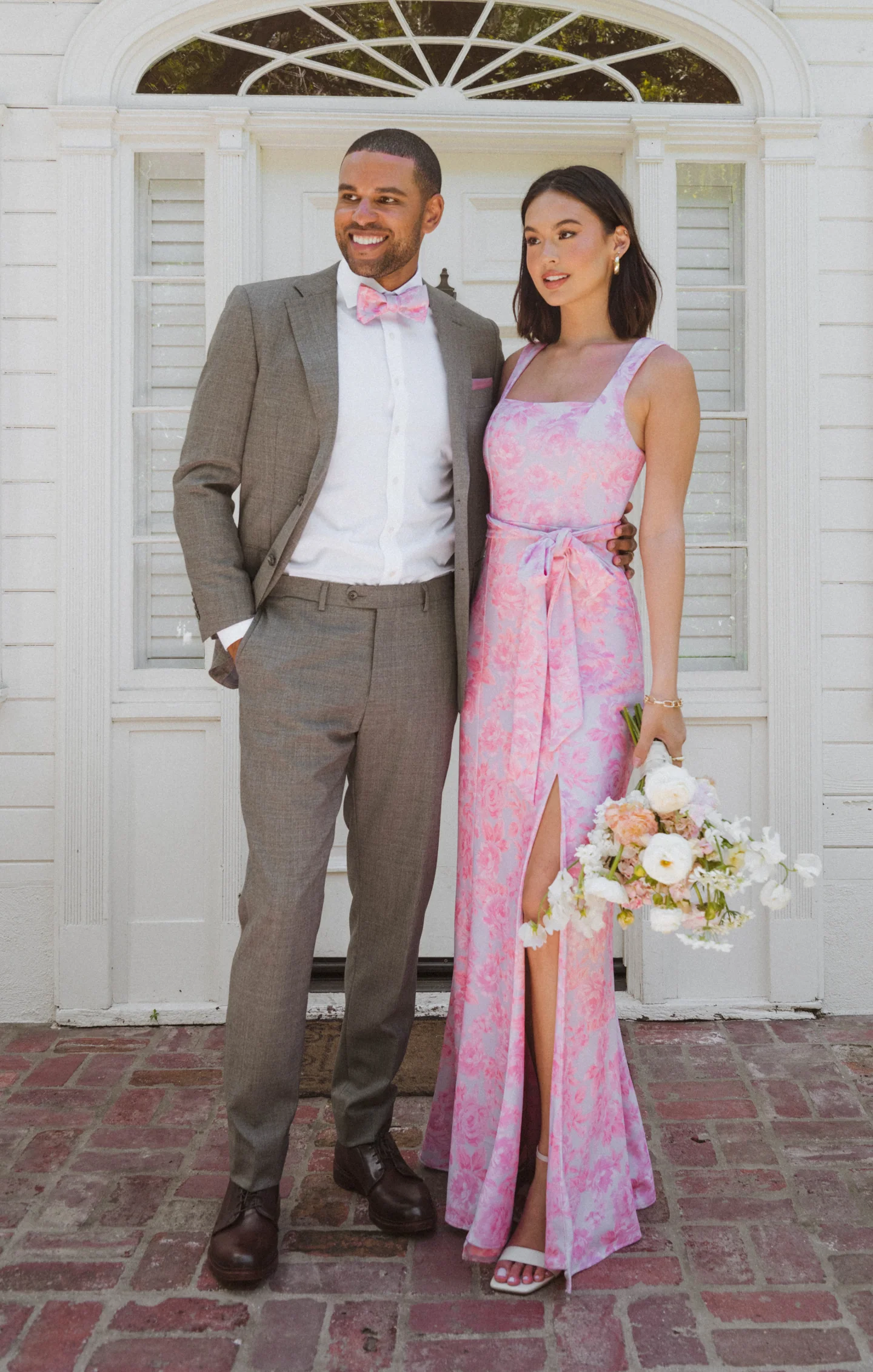 Josh Bow Tie ~ Blushing Floral - Image 3