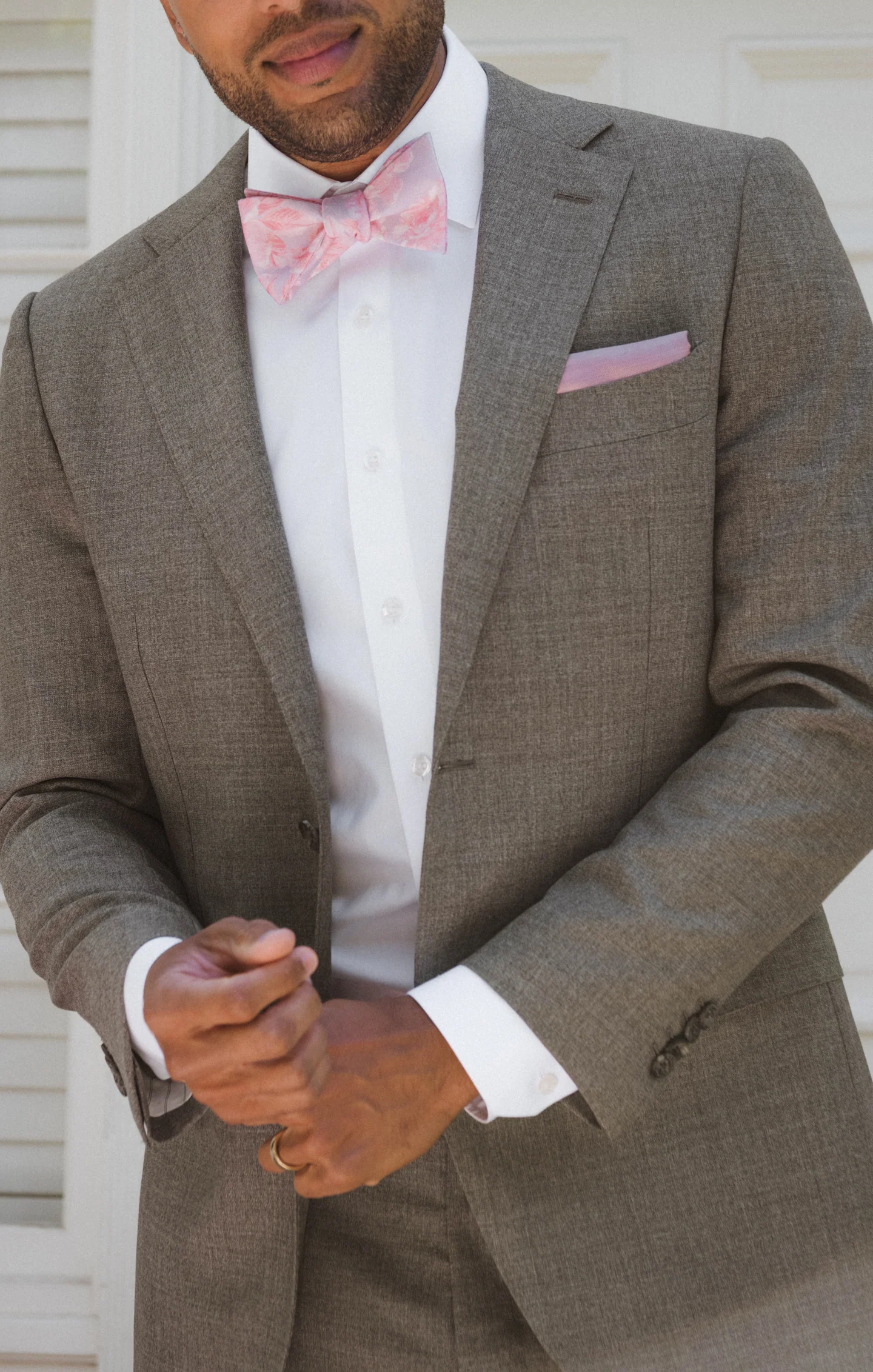 Josh Bow Tie ~ Blushing Floral - Image 4
