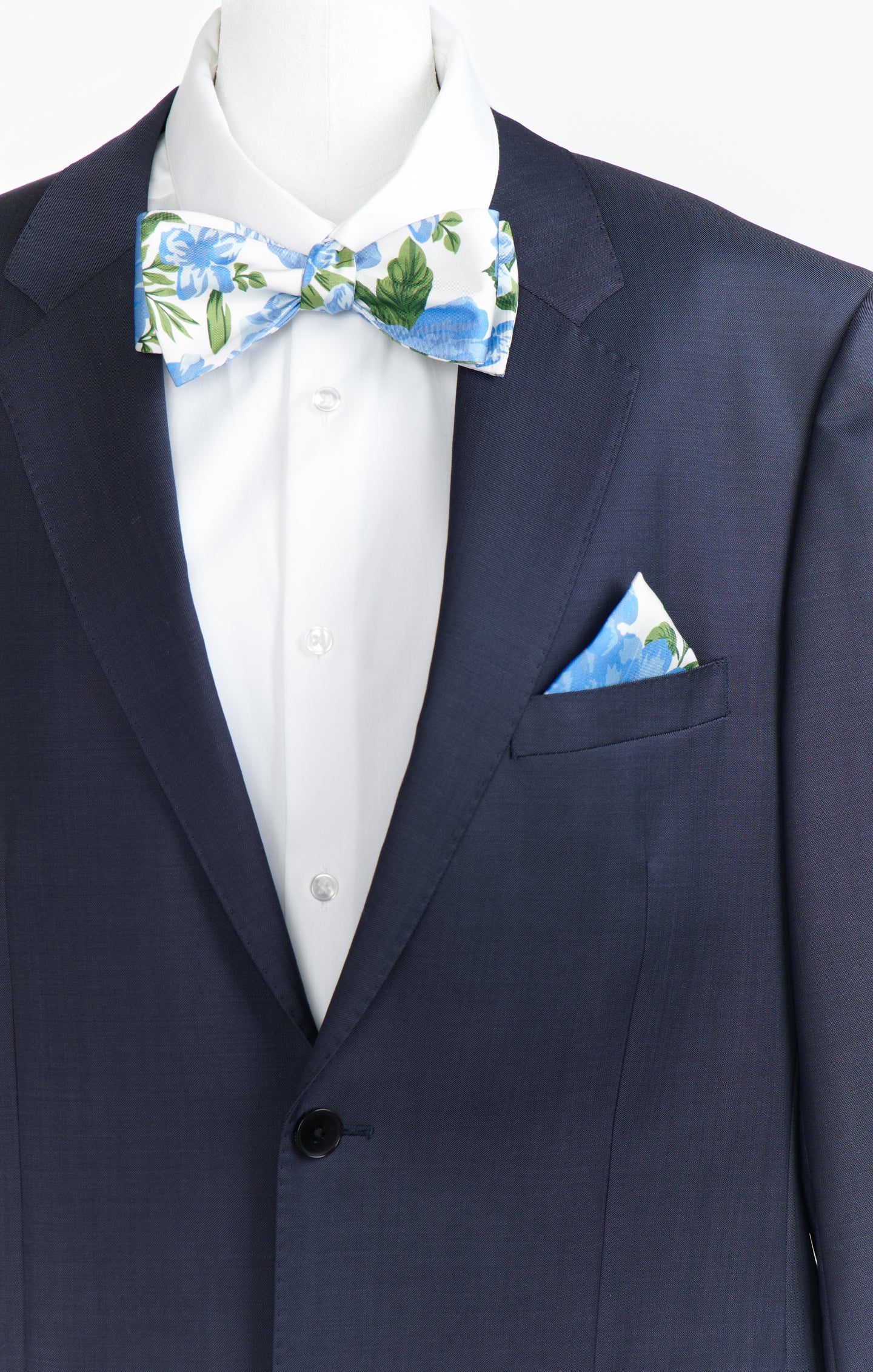 Josh Bow Tie ~ Cottage Floral Blue - Image 2