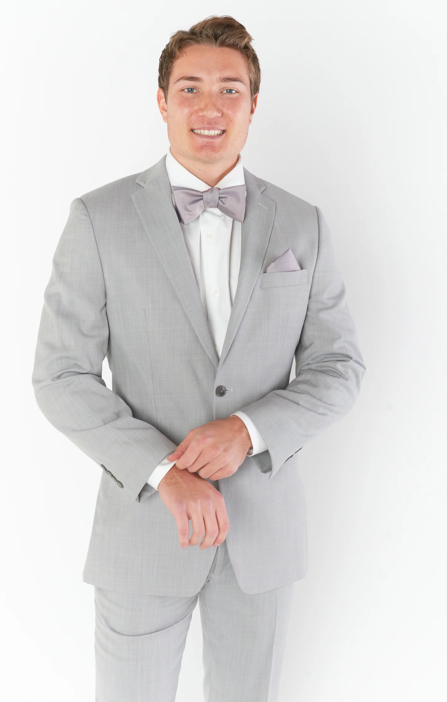 Josh Bow Tie ~ Dusty Purple Solid - Image 4