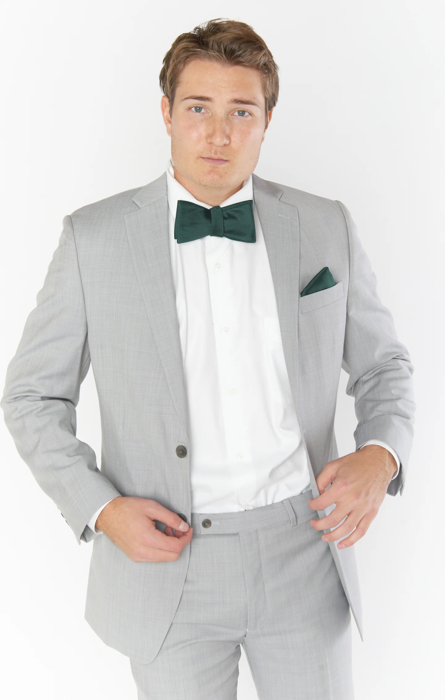 Josh Bow Tie ~ Emerald Green Solid - Image 2