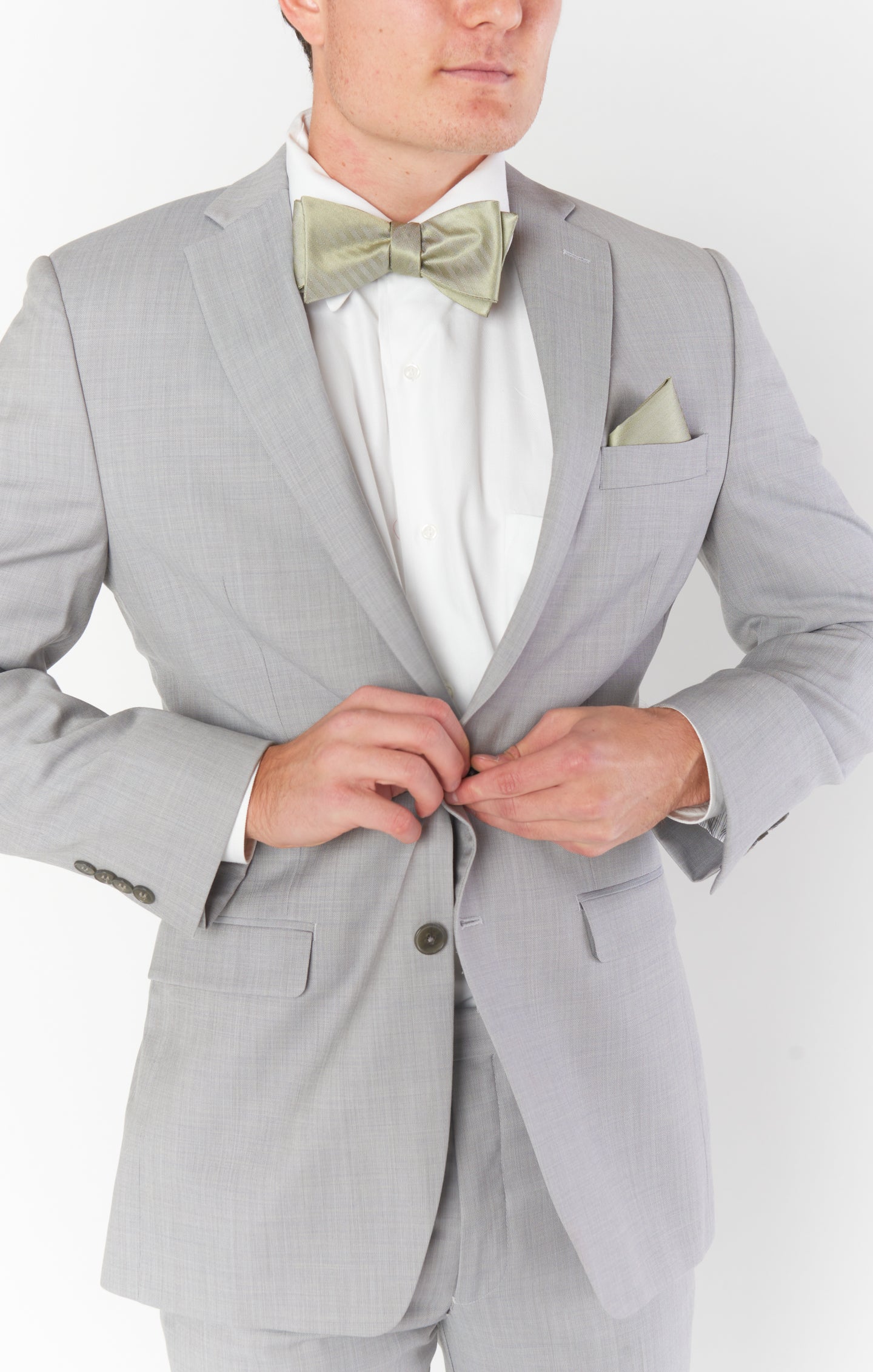 Josh Bow Tie ~ Moss Green Solid - Image 7