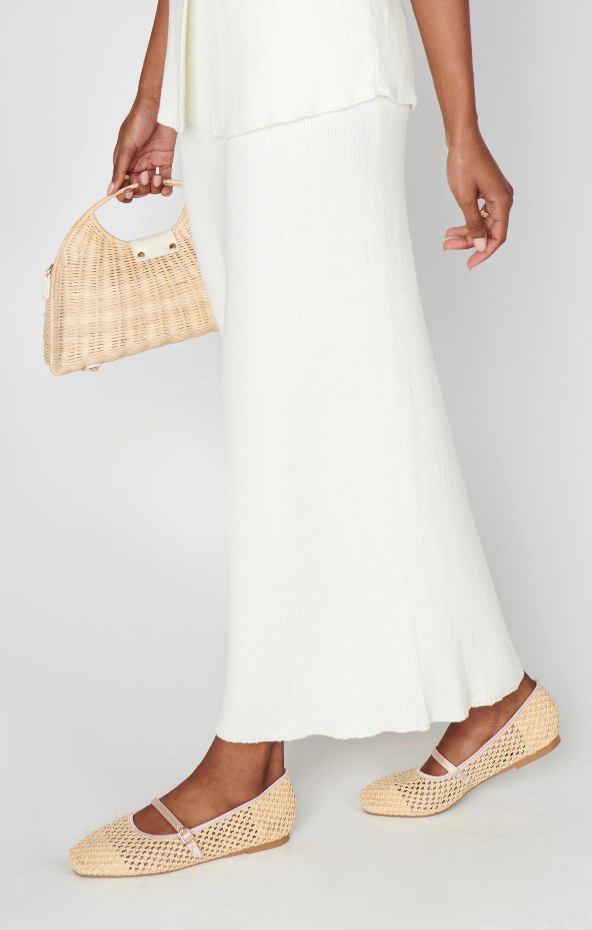 Josie Skirt ~ Ecru Knit - Image 3