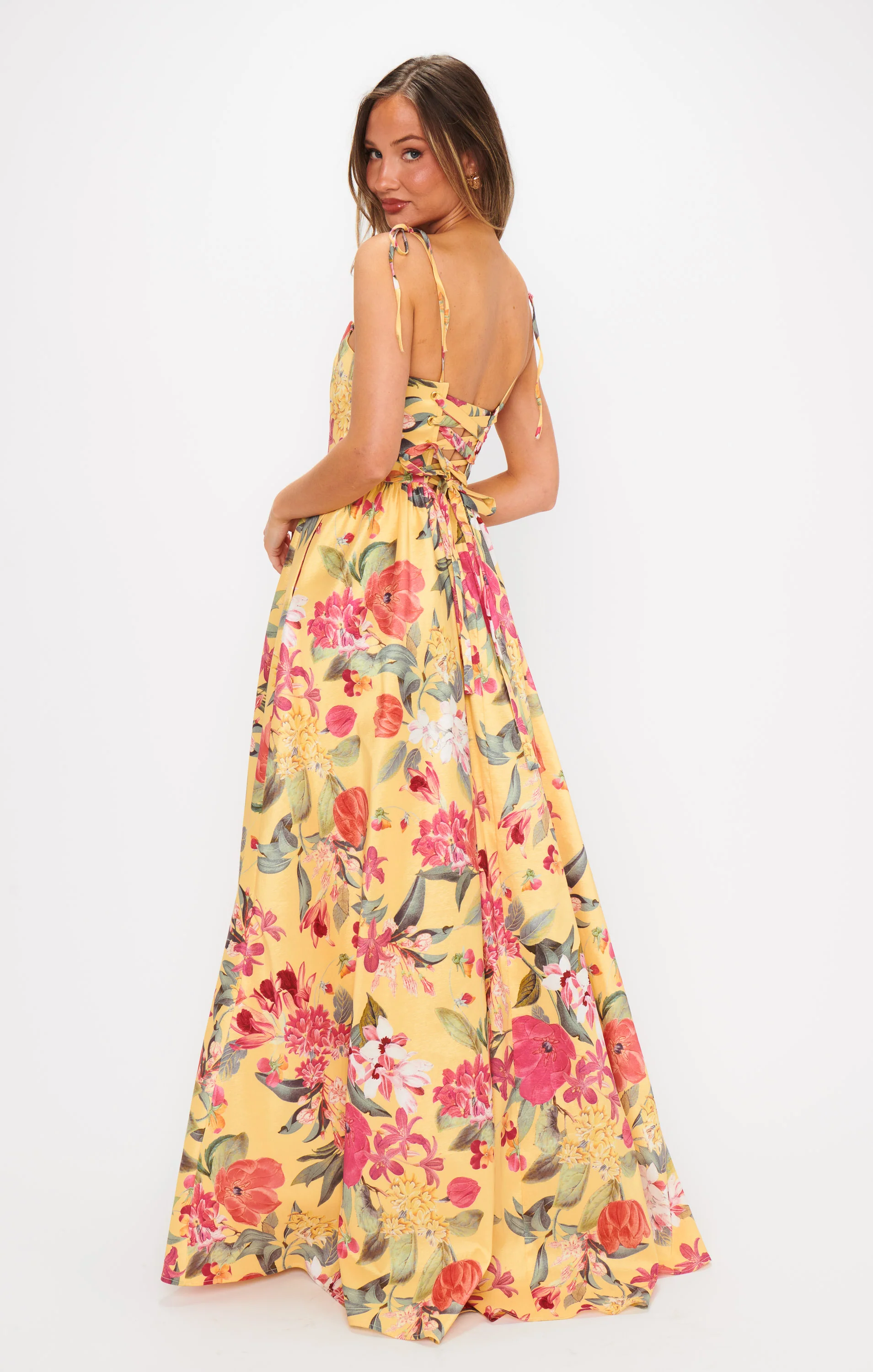 Juliet Maxi Dress ~ Mimosa Floral Taffeta - Image 7