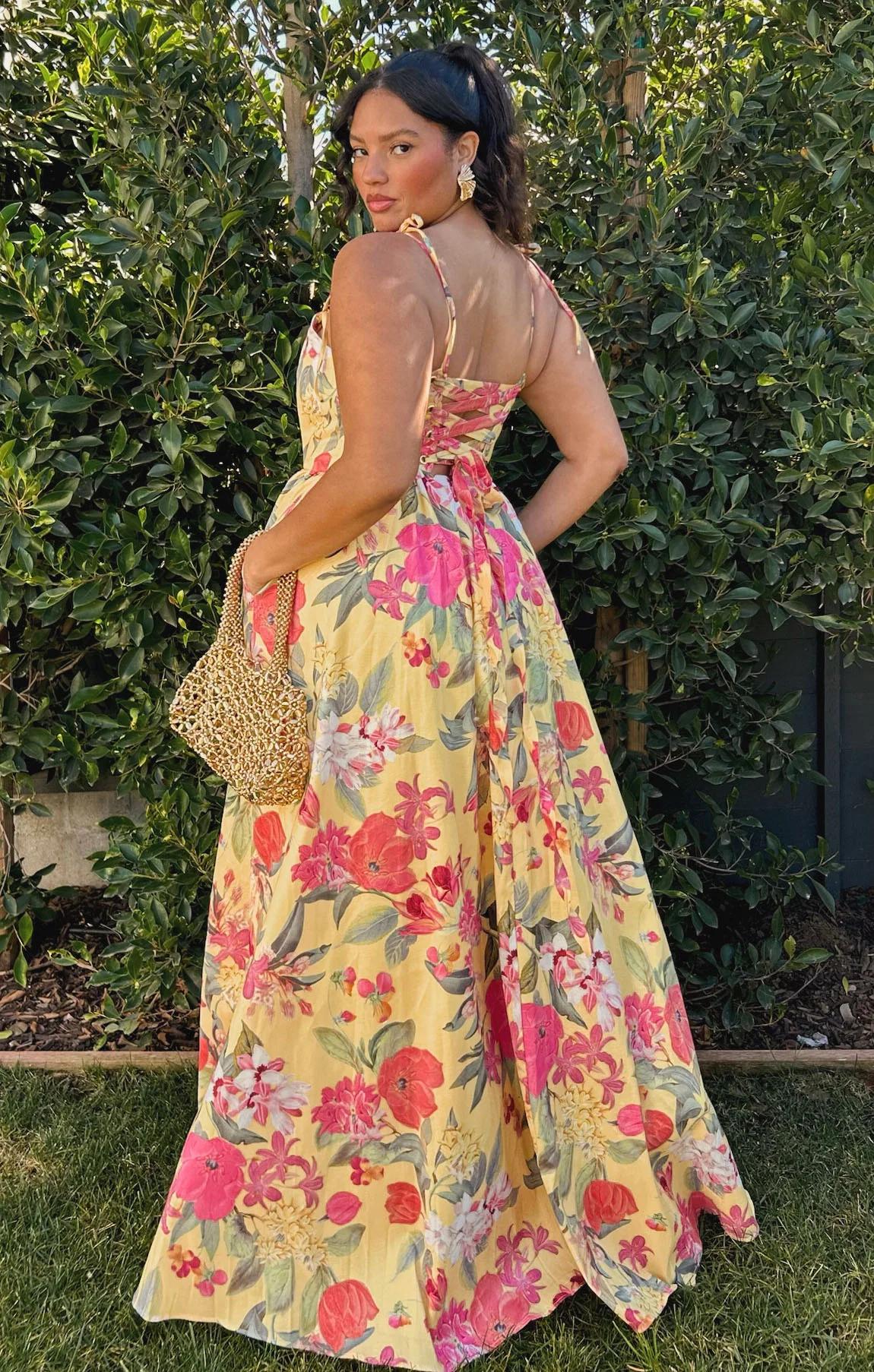 Juliet Maxi Dress ~ Mimosa Floral Taffeta - Image 8