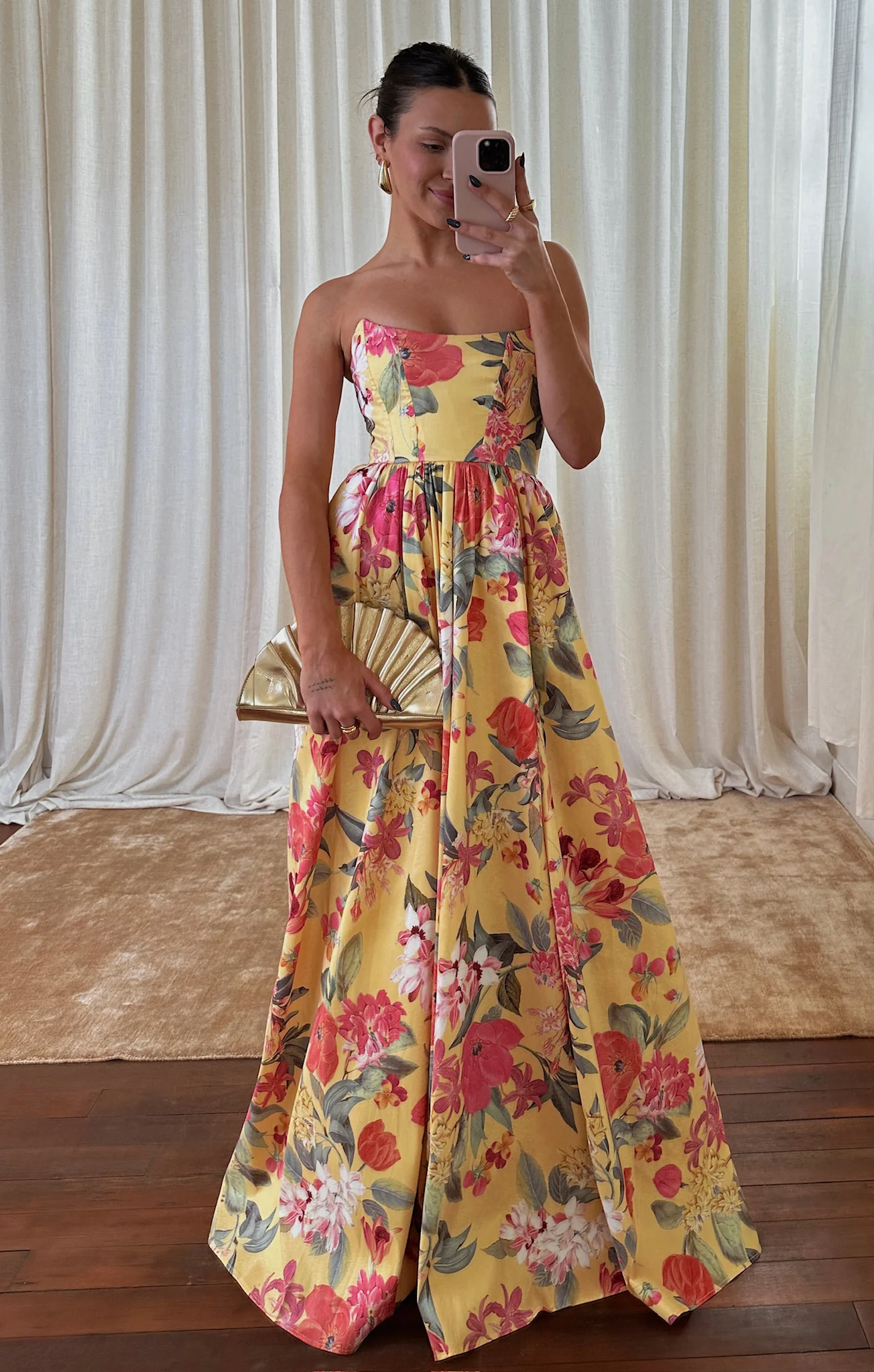 Juliet Maxi Dress ~ Mimosa Floral Taffeta - Image 9