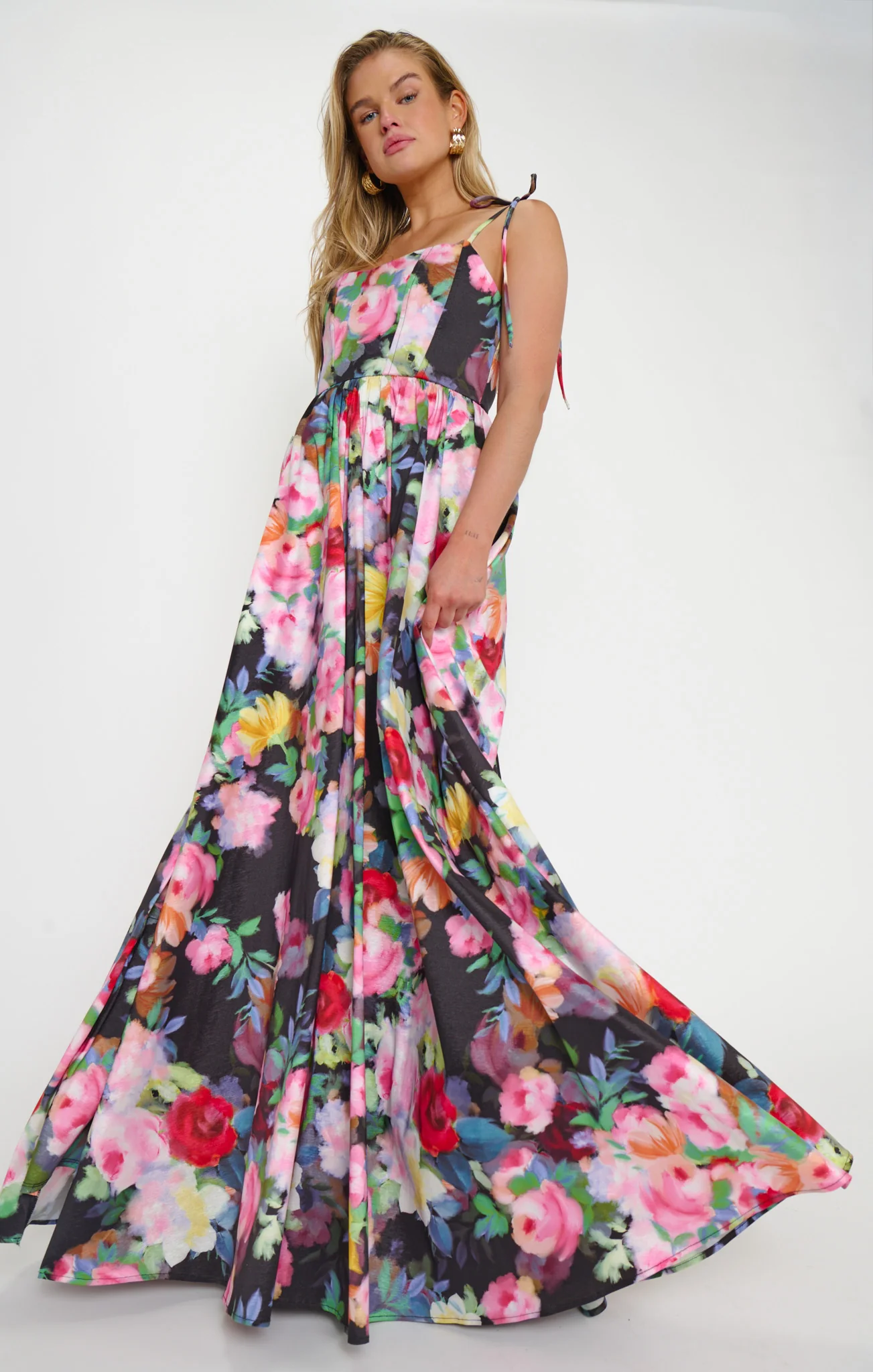 Juliet Maxi Dress ~ Moonlit Garden Gala Taffeta - Image 6