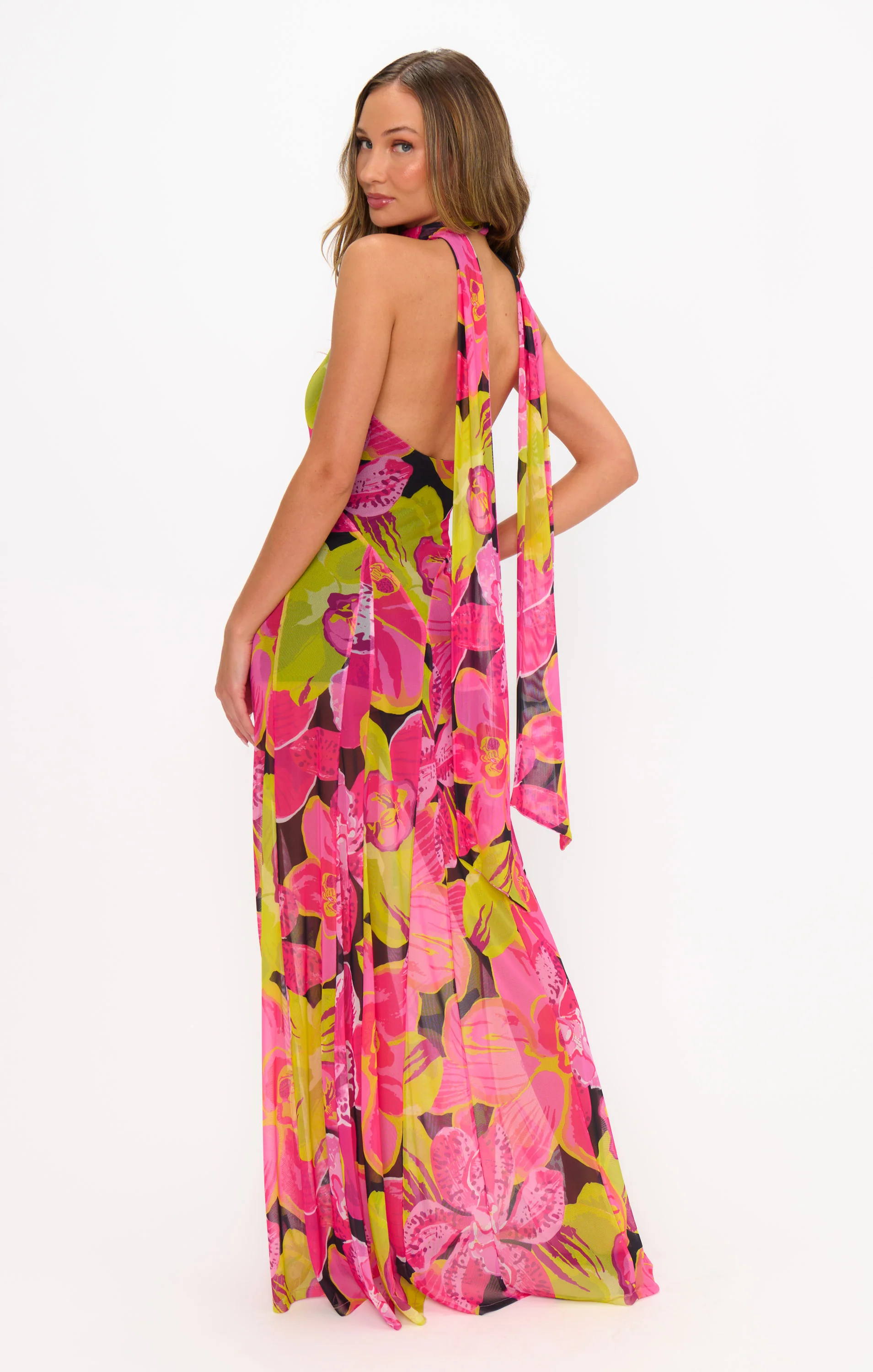 Katia Maxi Dress ~ Tropic Nights Mesh - Image 3