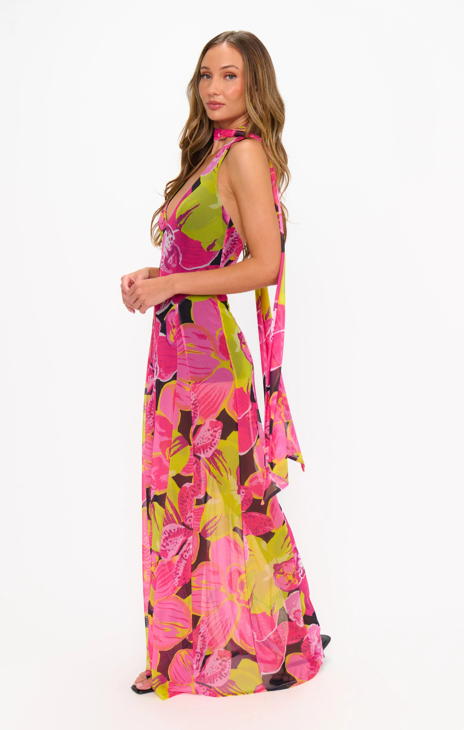 Katia Maxi Dress ~ Tropic Nights Mesh - Image 5