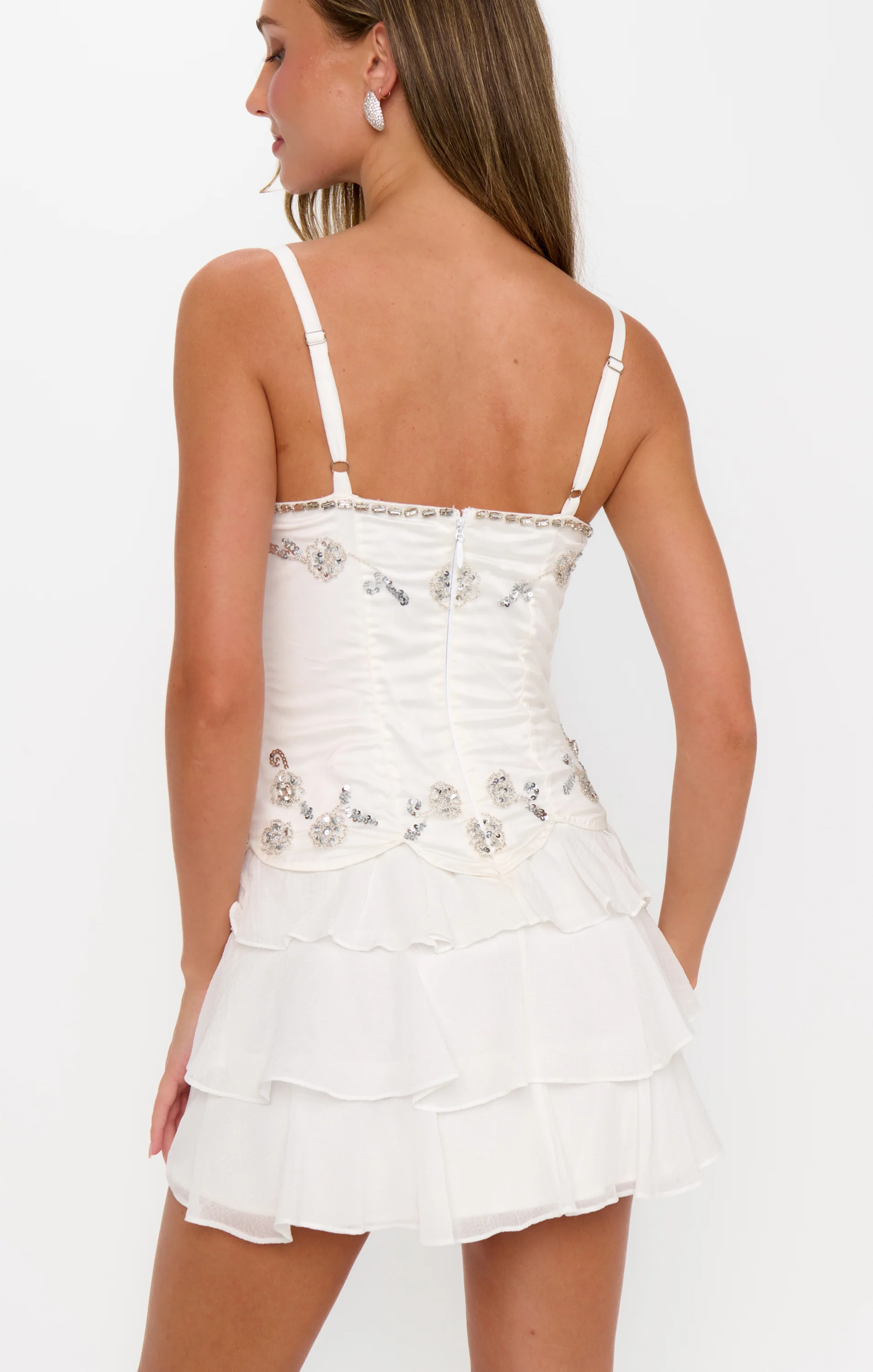 Kiara Mini Dress ~ Crystal Embellishment - Image 4