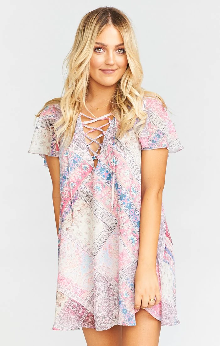 Kylie Lace Up Dress - Image 4